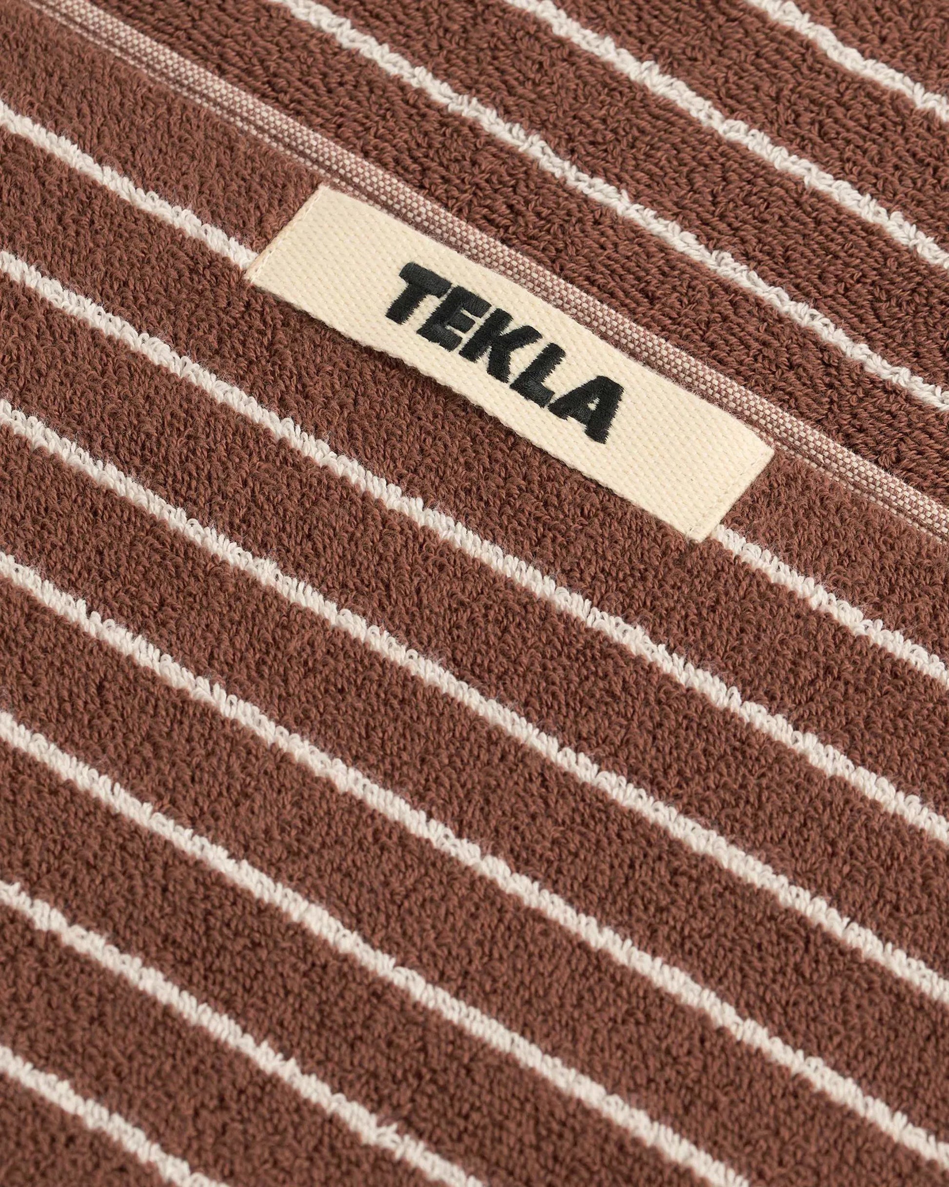 lost & found TEKLA Tekla Terry Washcloth Rust Stripes