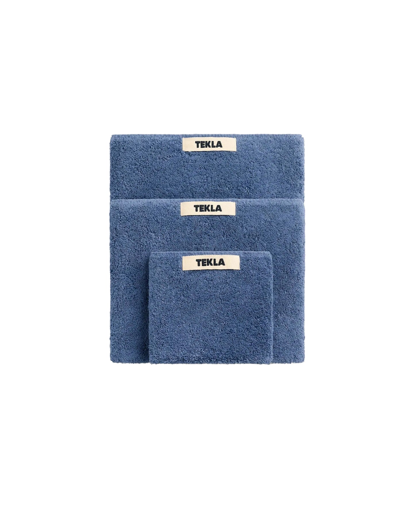 lost & found TEKLA Tekla Terry Washcloth Storm Blue