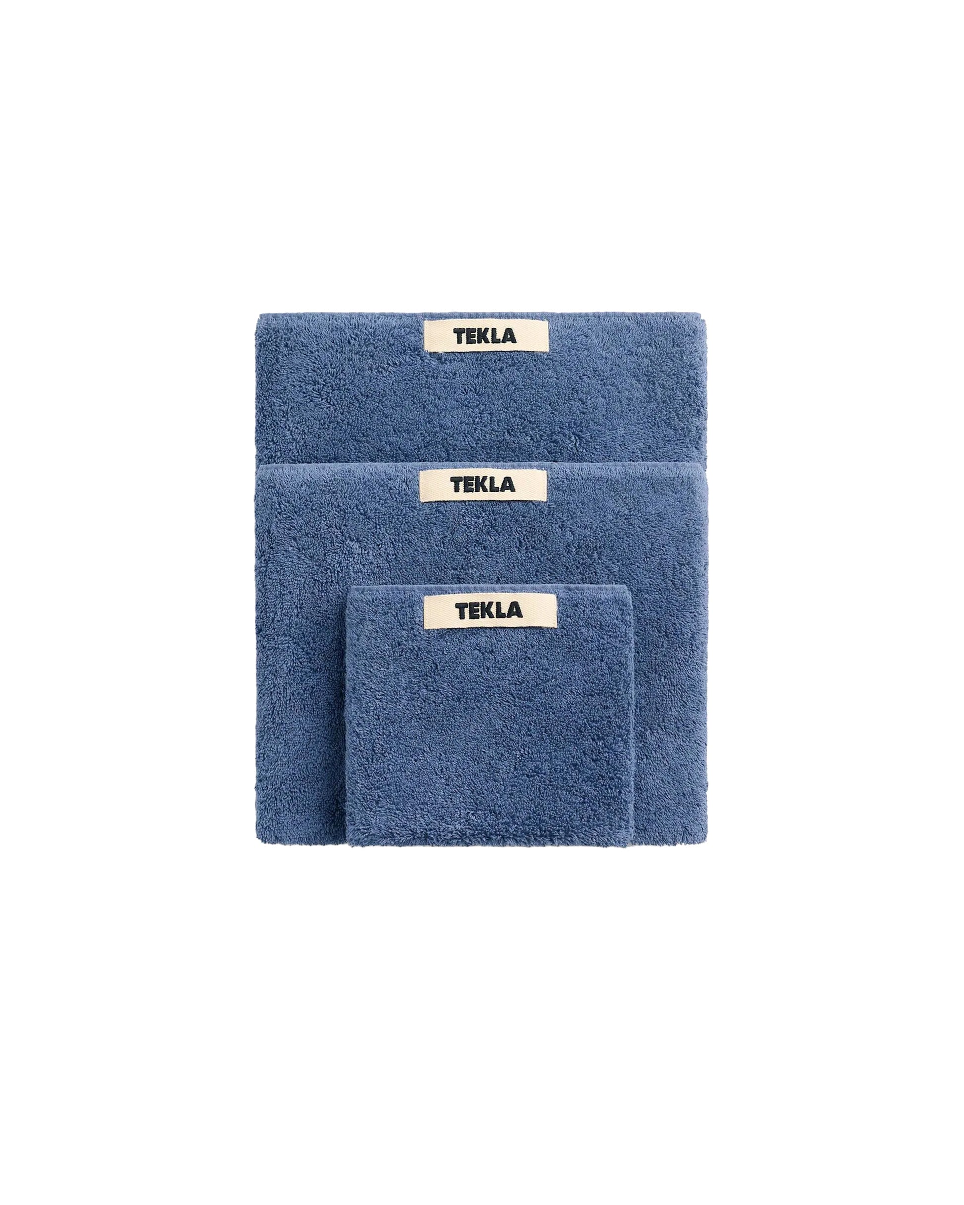 lost & found TEKLA Tekla Terry Washcloth Storm Blue