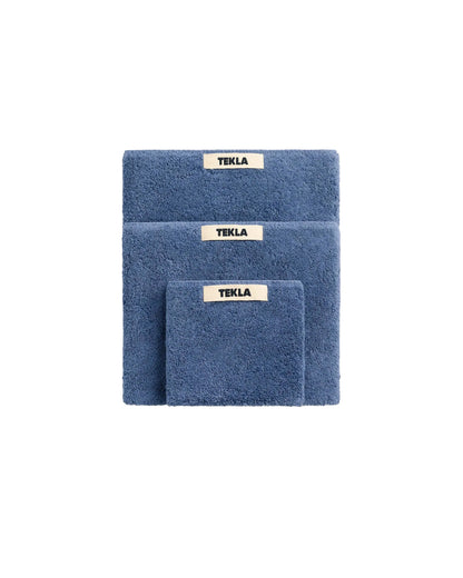 lost & found TEKLA Tekla Terry Washcloth Storm Blue