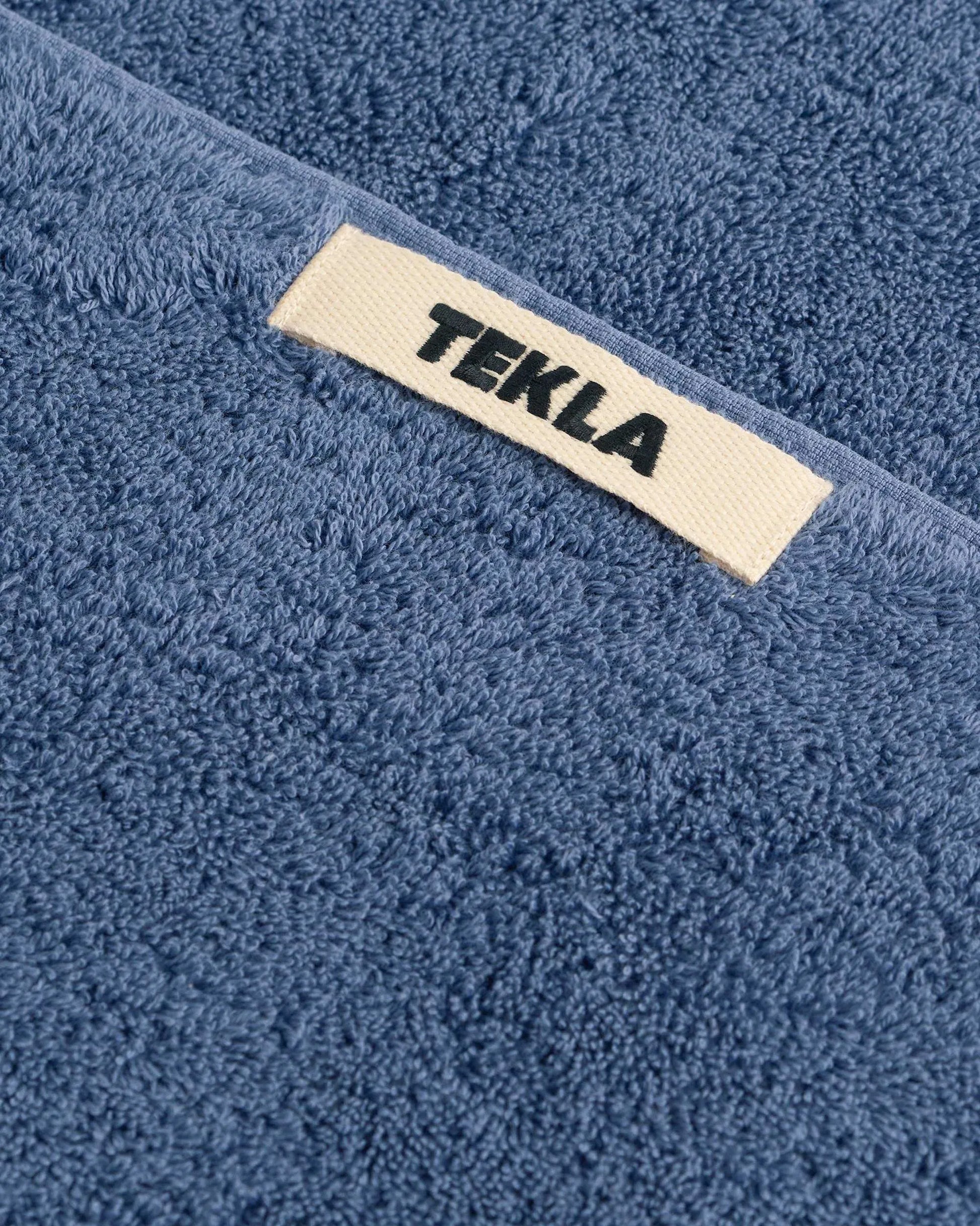 lost & found TEKLA Tekla Terry Washcloth Storm Blue