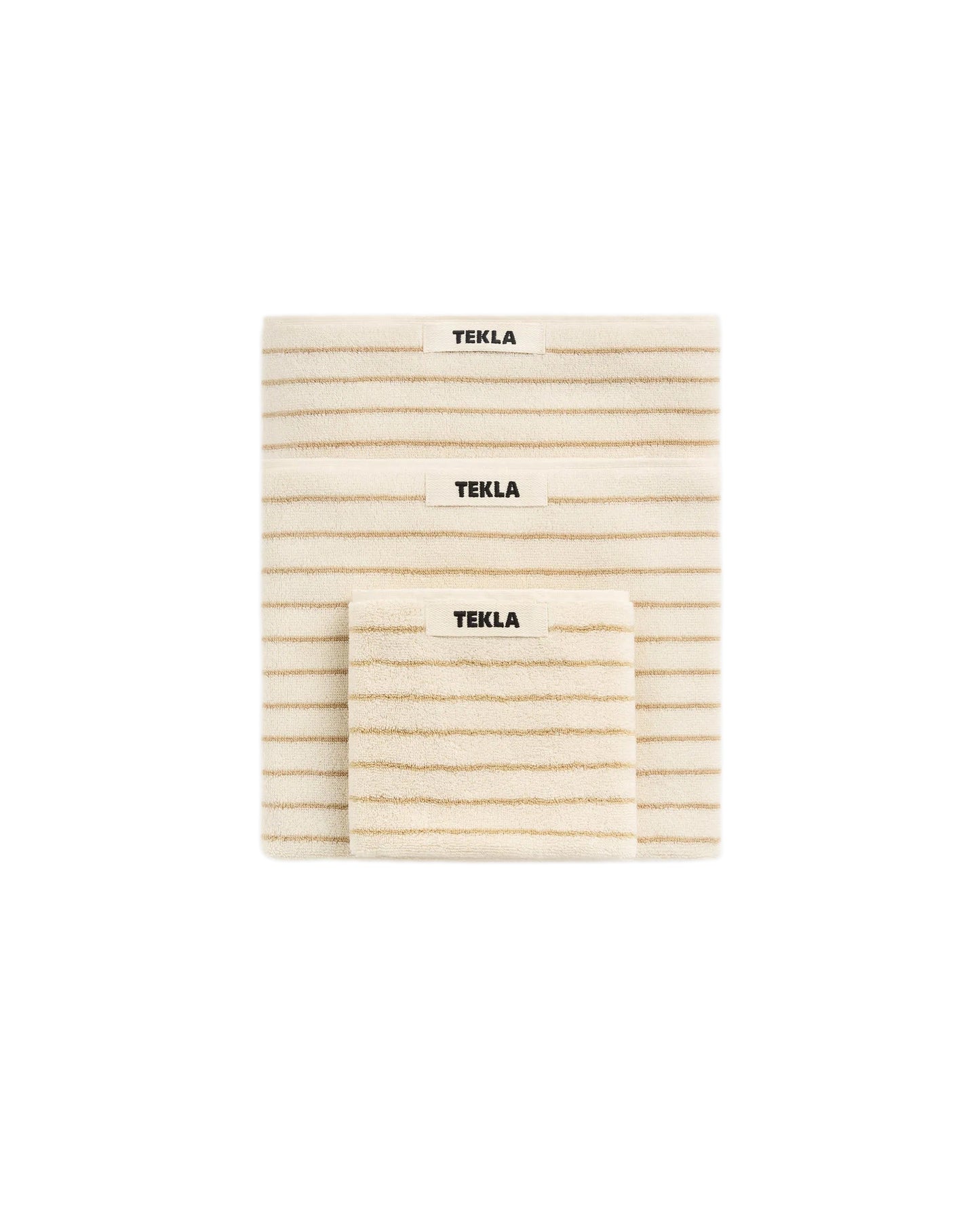 lost & found TEKLA Tekla Terry Bath Towel Sienna Stripes