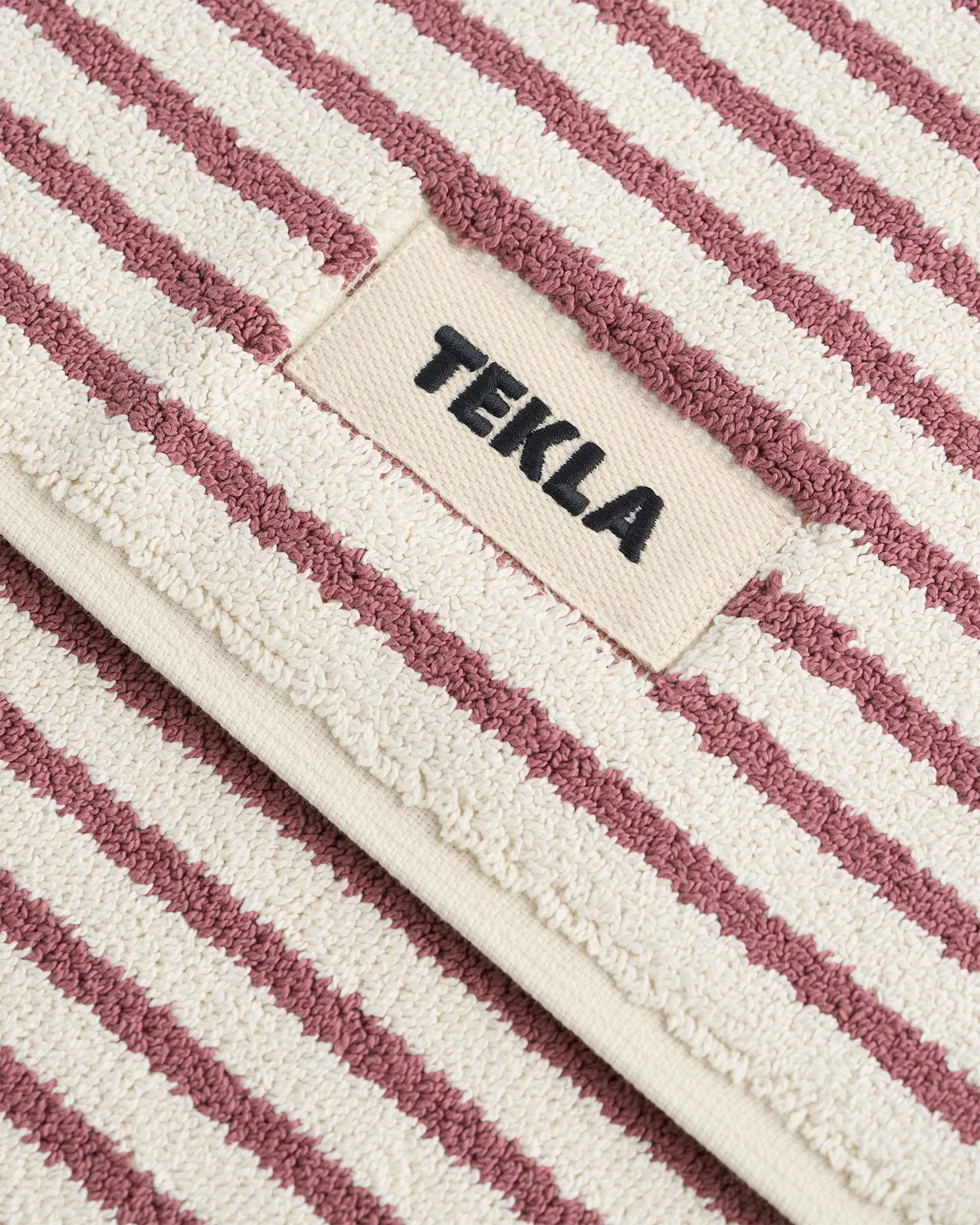lost & found TEKLA Tekla Terry Bath Mat Ripple Stripes