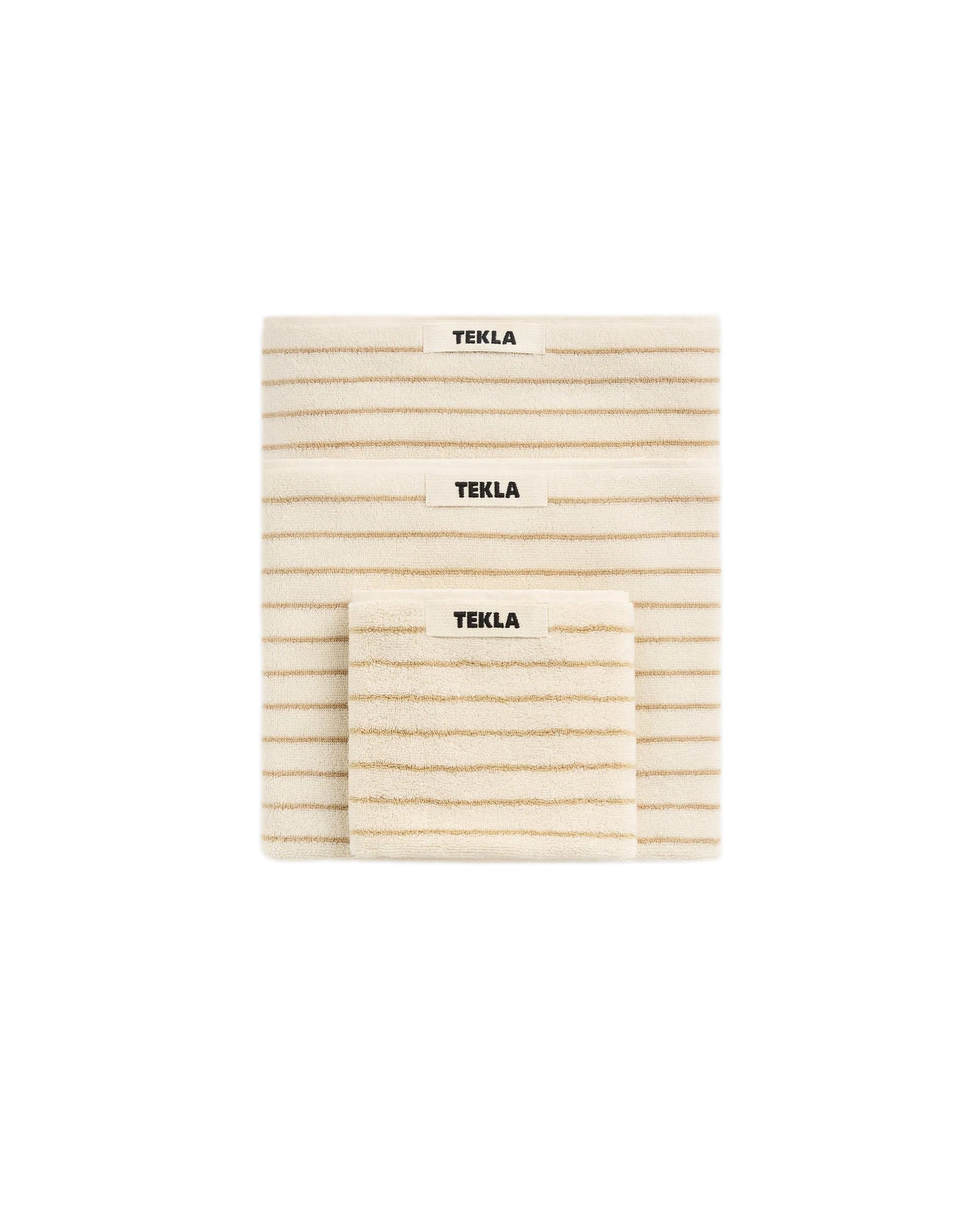 lost & found TEKLA Tekla Terry Hand Towel Sienna Stripes