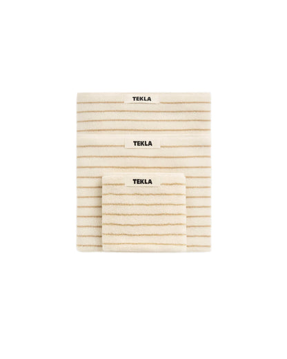 lost & found TEKLA Tekla Terry Hand Towel Sienna Stripes