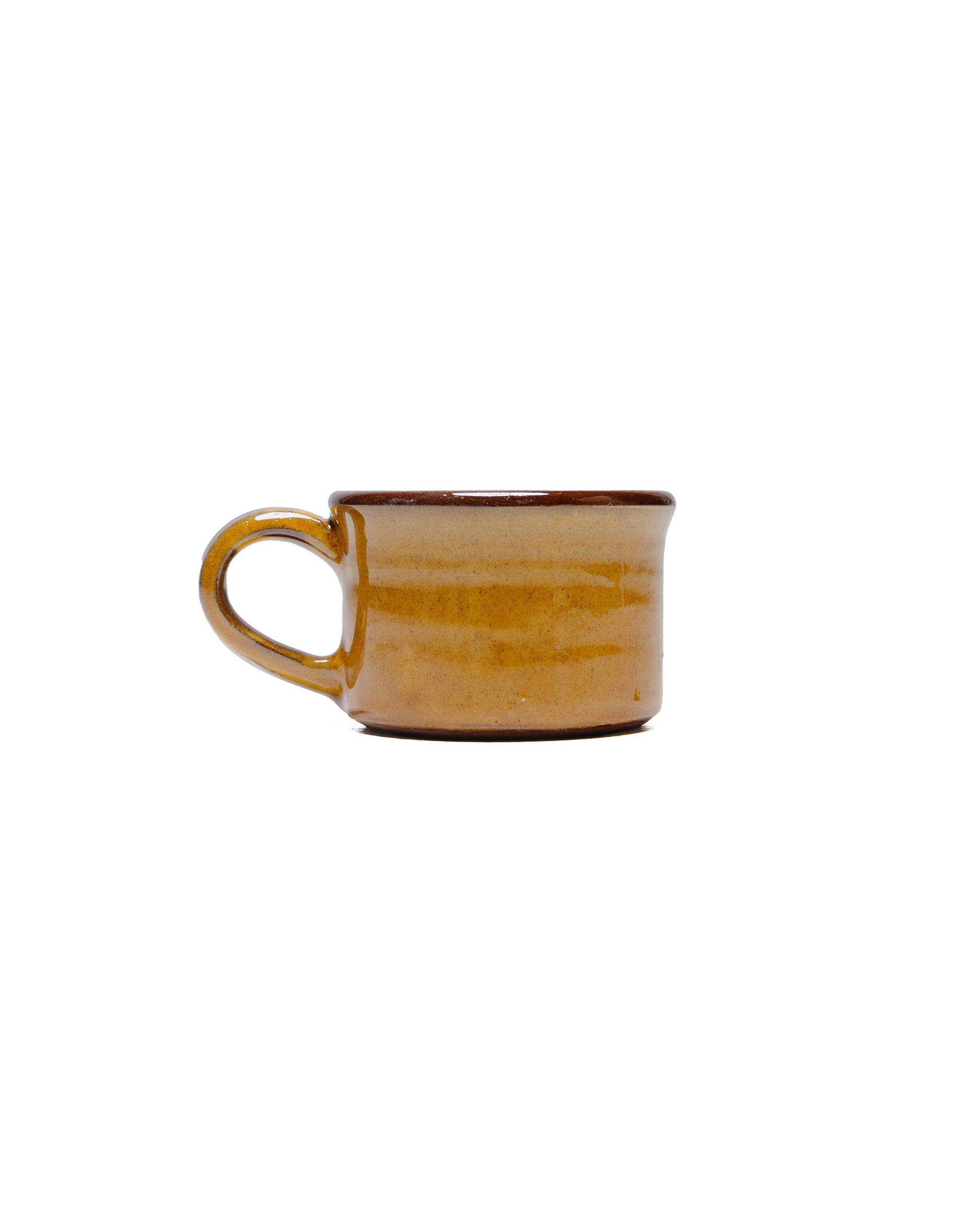 lost & found Tender Tender Half Height Coffee Mug Red Clay Amber Glaze