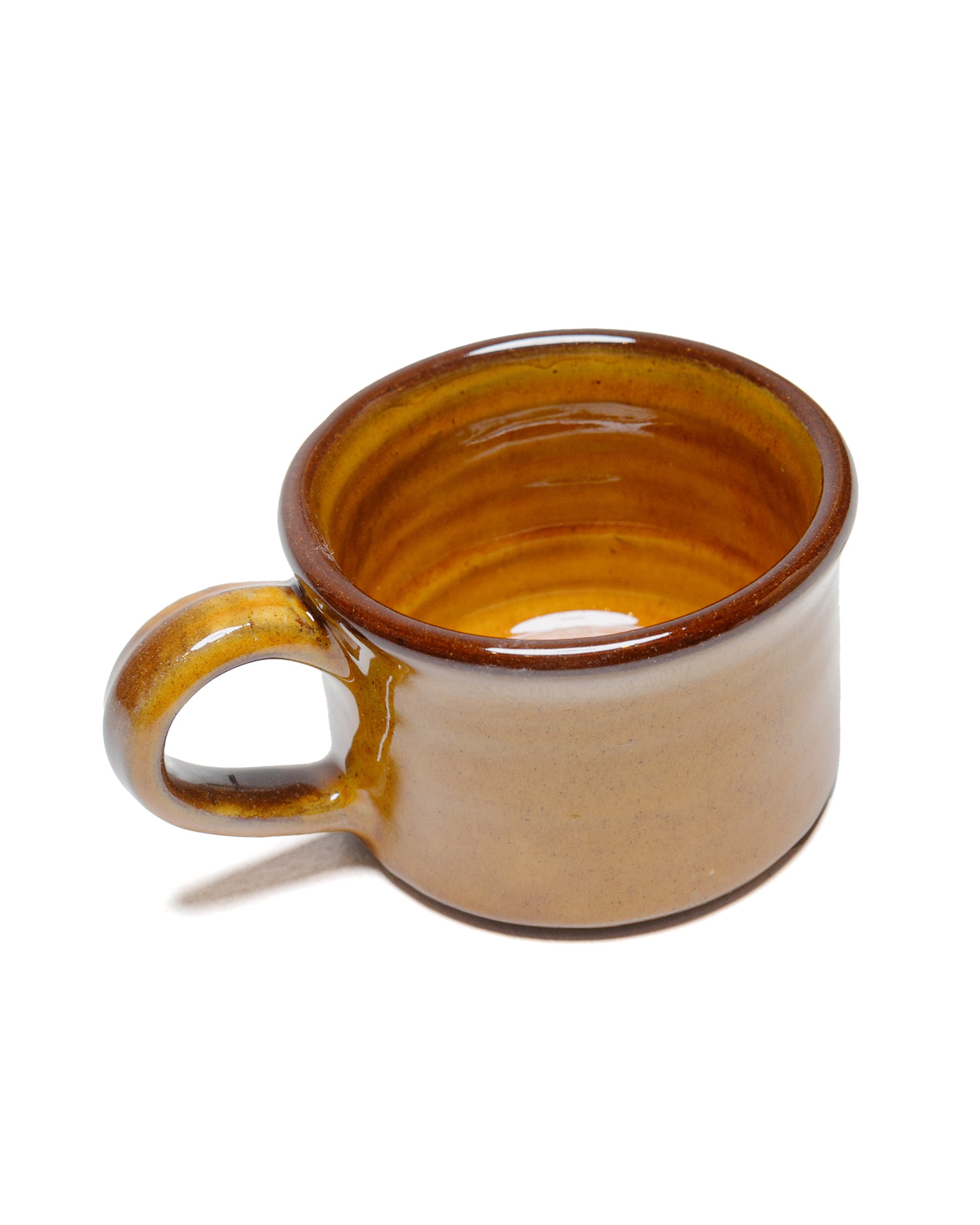 lost & found Tender Tender Half Height Coffee Mug Red Clay Amber Glaze
