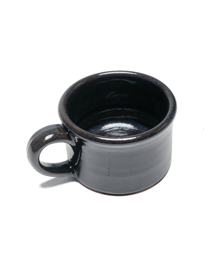 lost & found Tender Tender Half Height Coffee Mug Red Clay Blue Glaze
