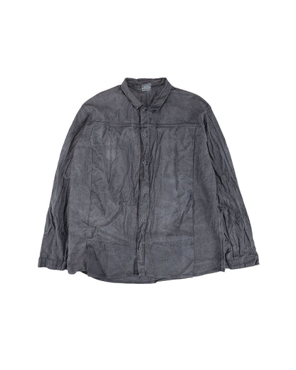 lost & found Tender Tender Type 401 Pleat Pocket Shirt Cotton Drop Cloth Grey Logwood