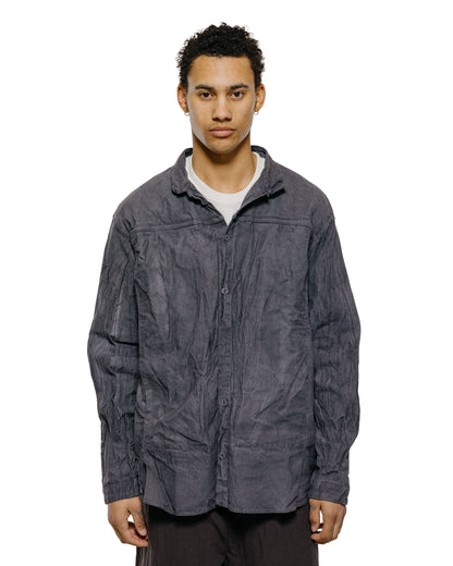 lost & found Tender Tender Type 401 Pleat Pocket Shirt Cotton Drop Cloth Grey Logwood