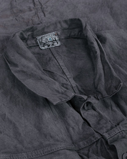 lost & found Tender Tender Type 402 Two Birds Shirt Cotton Drop Cloth Grey Logwood