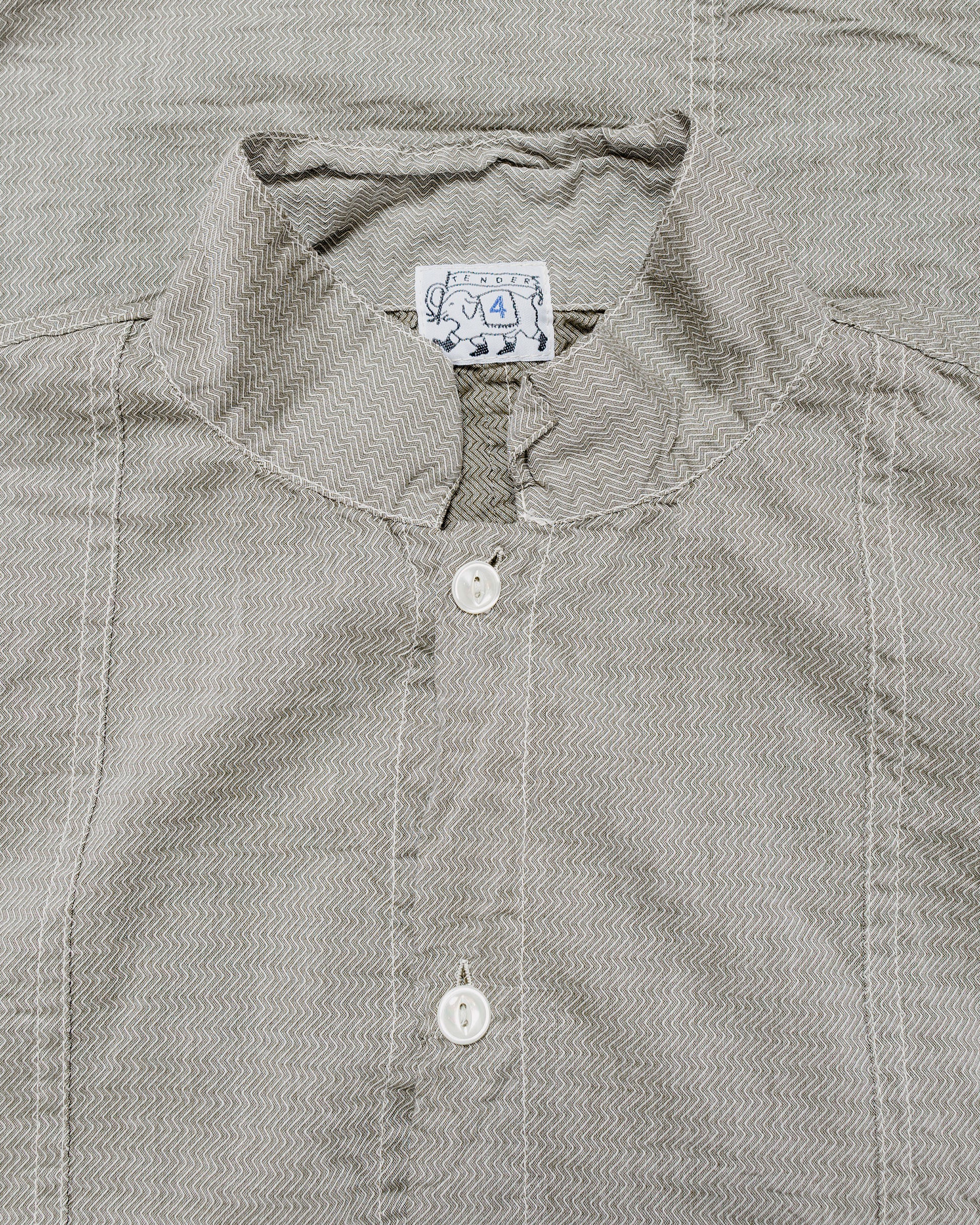 Tender Type 439 Stole Pocket Butterfly Shirt Thunderbolt Cotton Cambric Rinsed