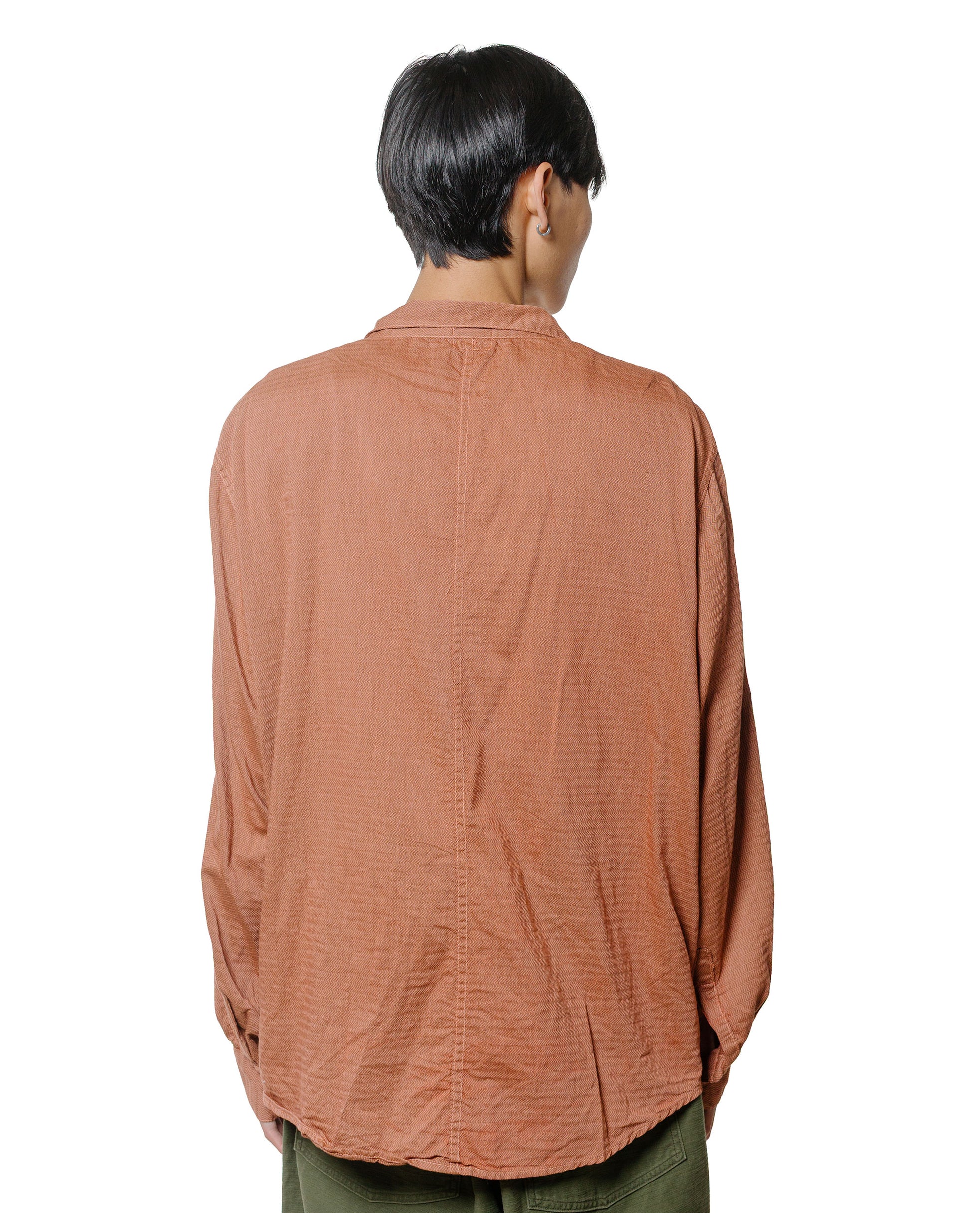 Tender Type 439 Stole Pocket Butterfly Shirt Thunderbolt Cotton Cambric Turkey Red Dyed