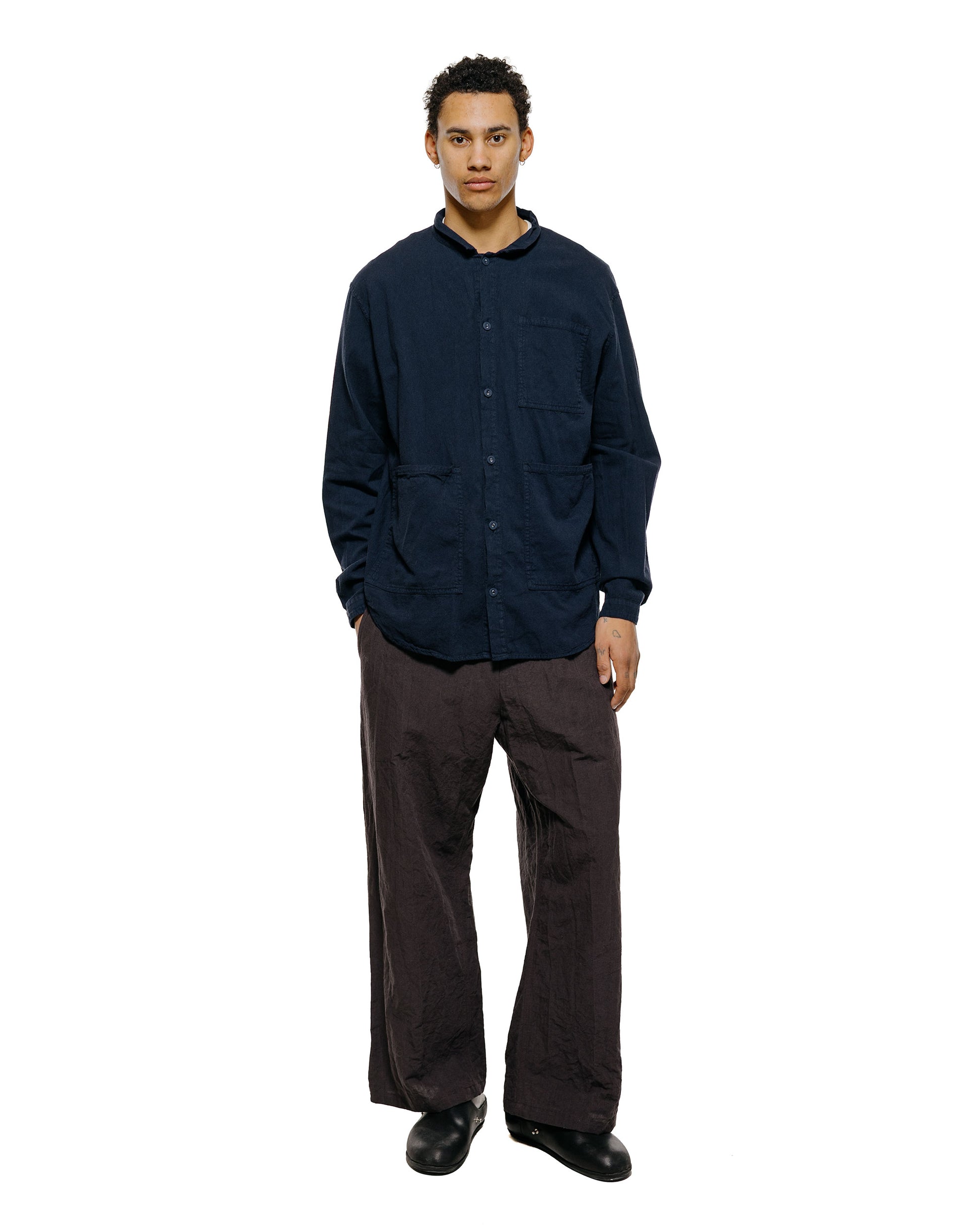 lost & found Tender Tender Type 457 Frock Shirt Cotton Pyjama Hadal Blue