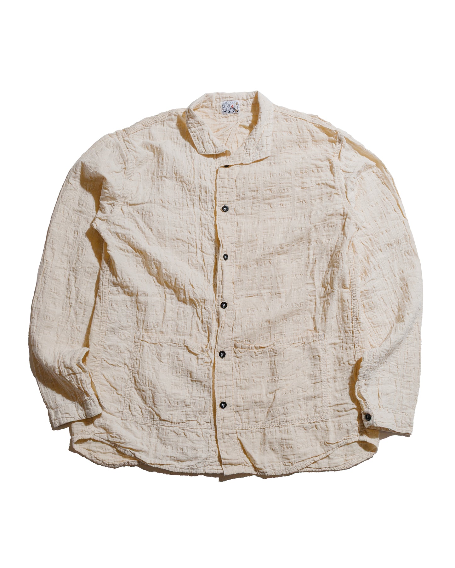 lost & found Tender Tender Type 468 Flipped Collar Shirt Airbag Cambric Rinsed