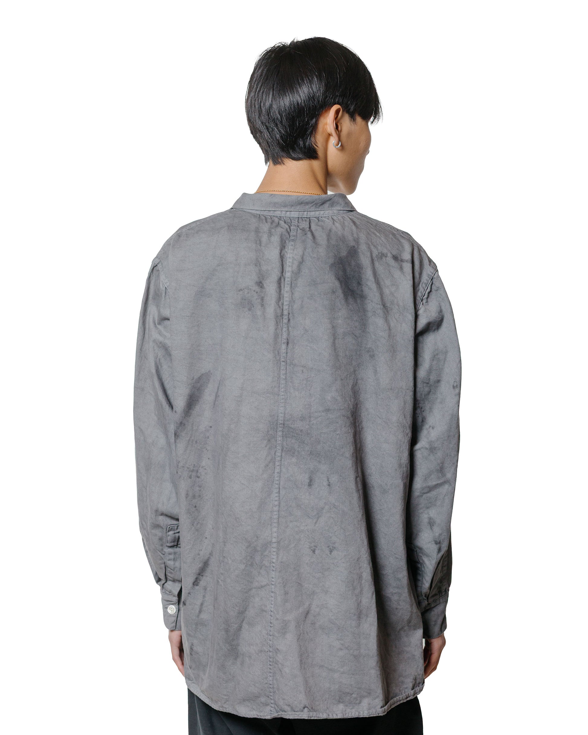 Tender Type 471 Plastron Shirt Clean Cotton Drill Chestnut Dyed