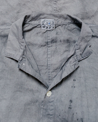 Tender Type 471 Plastron Shirt Clean Cotton Drill Chestnut Dyed