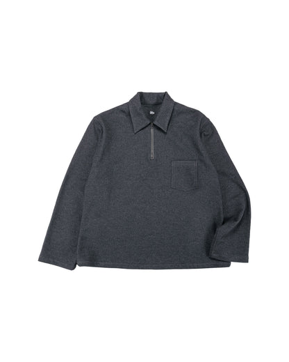 lost & found The Corona Utility The Corona Utility CSJ006 Half Zip Sailor Jacket Charcoal
