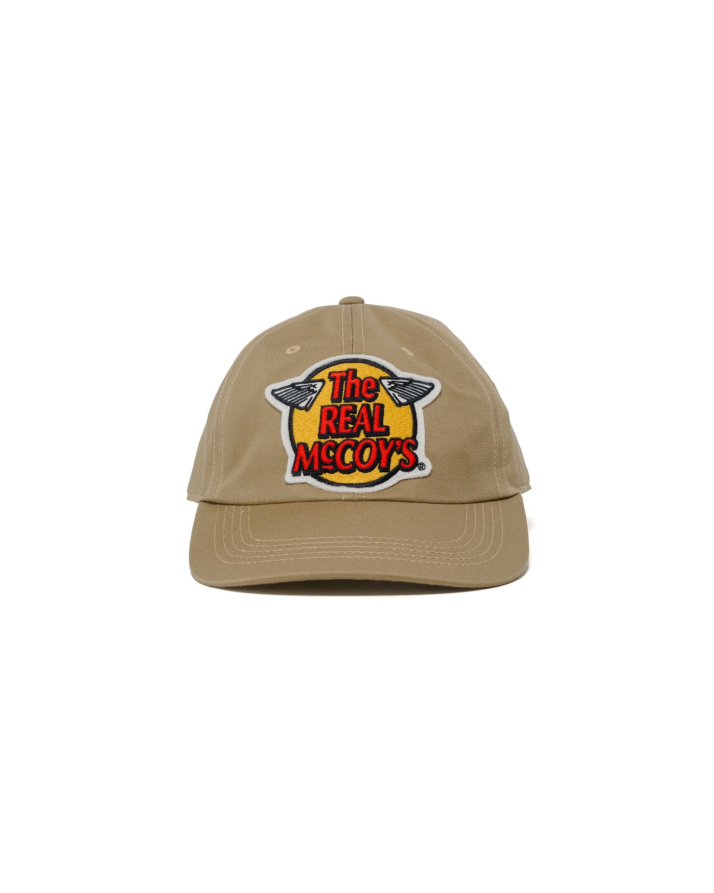 lost & found The Real McCoy's The Real McCoy's MA23001 The Real McCoy's Logo Baseball Cap Khaki