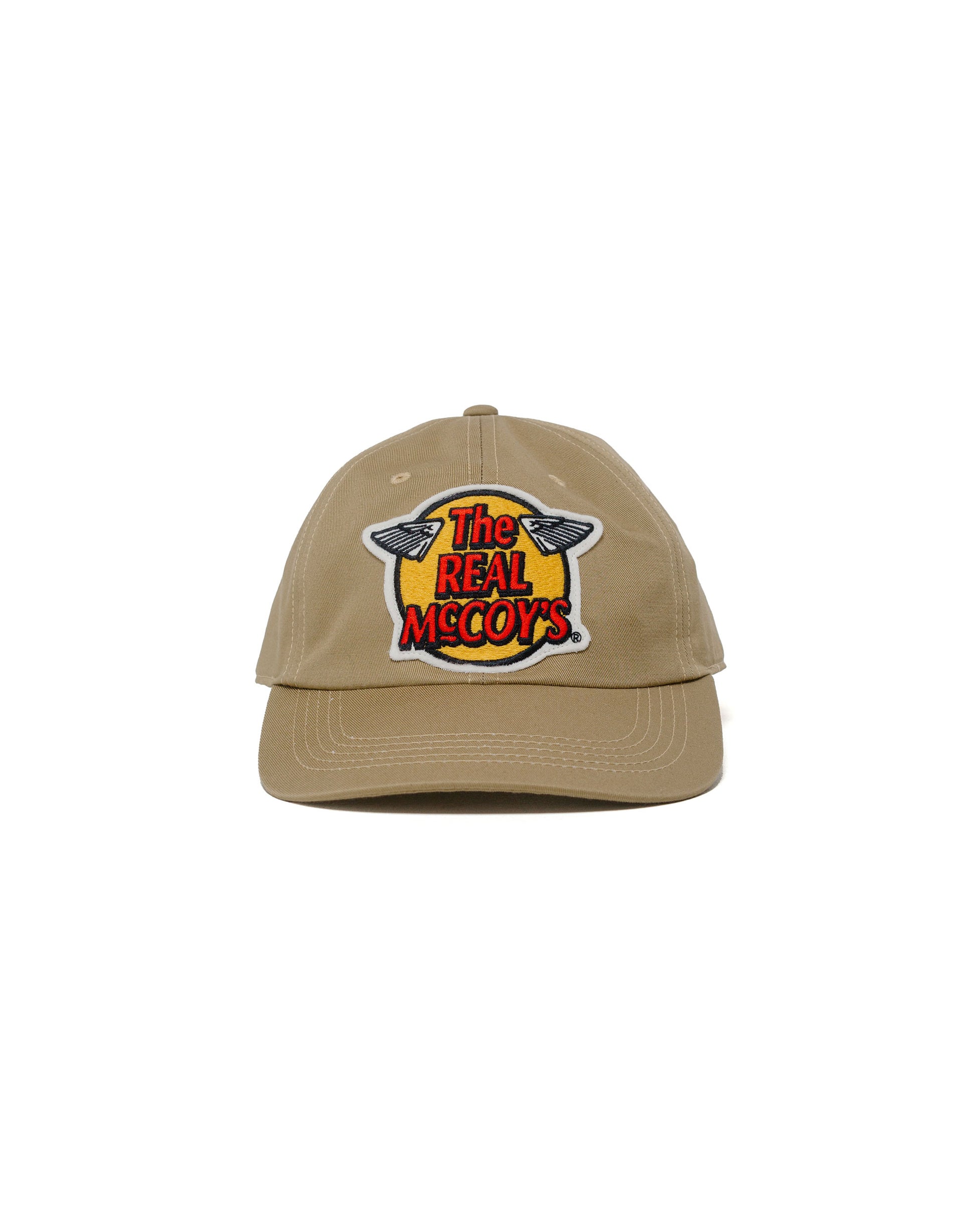 lost & found The Real McCoy's The Real McCoy's MA23001 The Real McCoy's Logo Baseball Cap Khaki