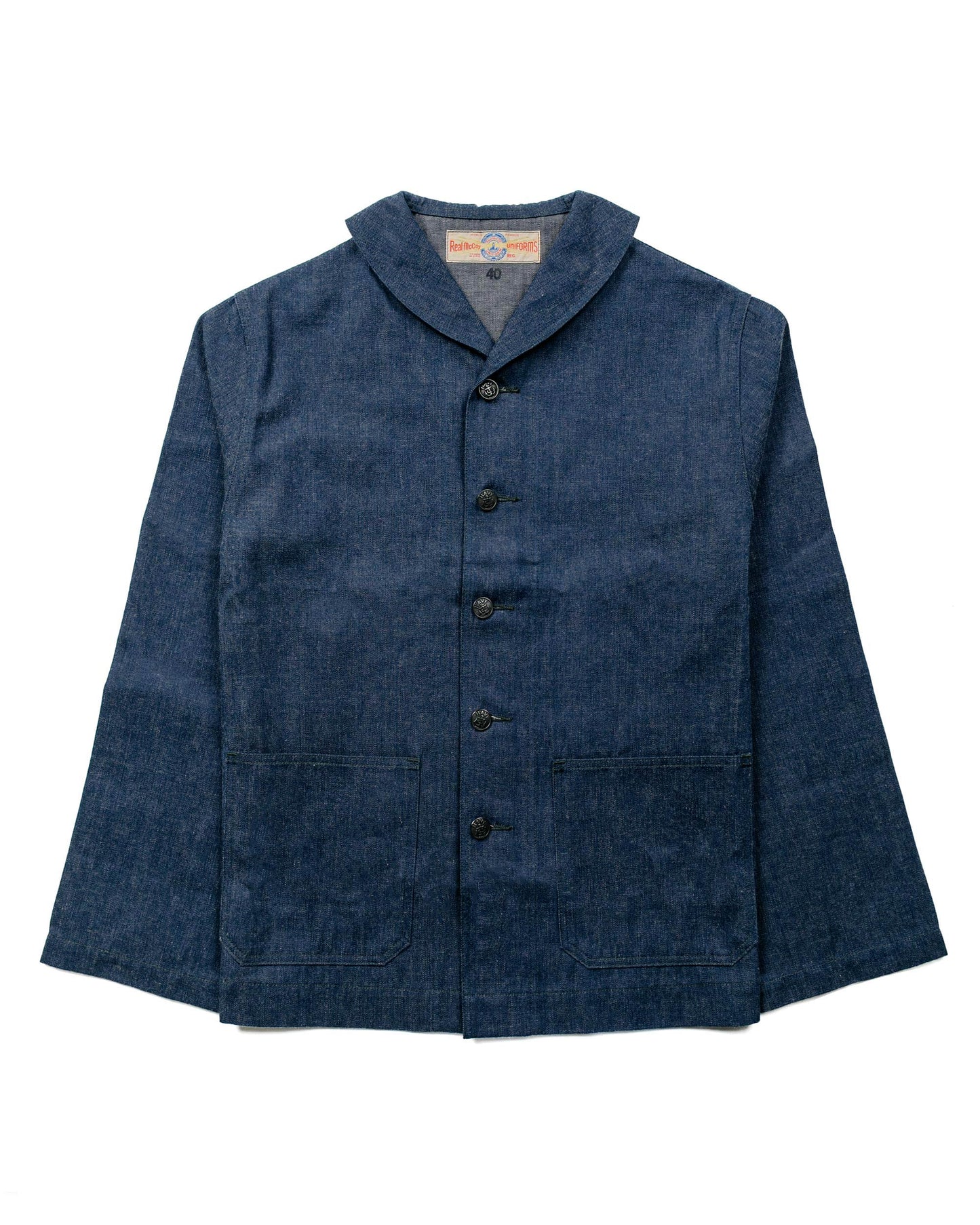 lost & found The Real McCoy's The Real McCoy's MJ23012 U.S. Navy Denim Dungaree Jumper Indigo