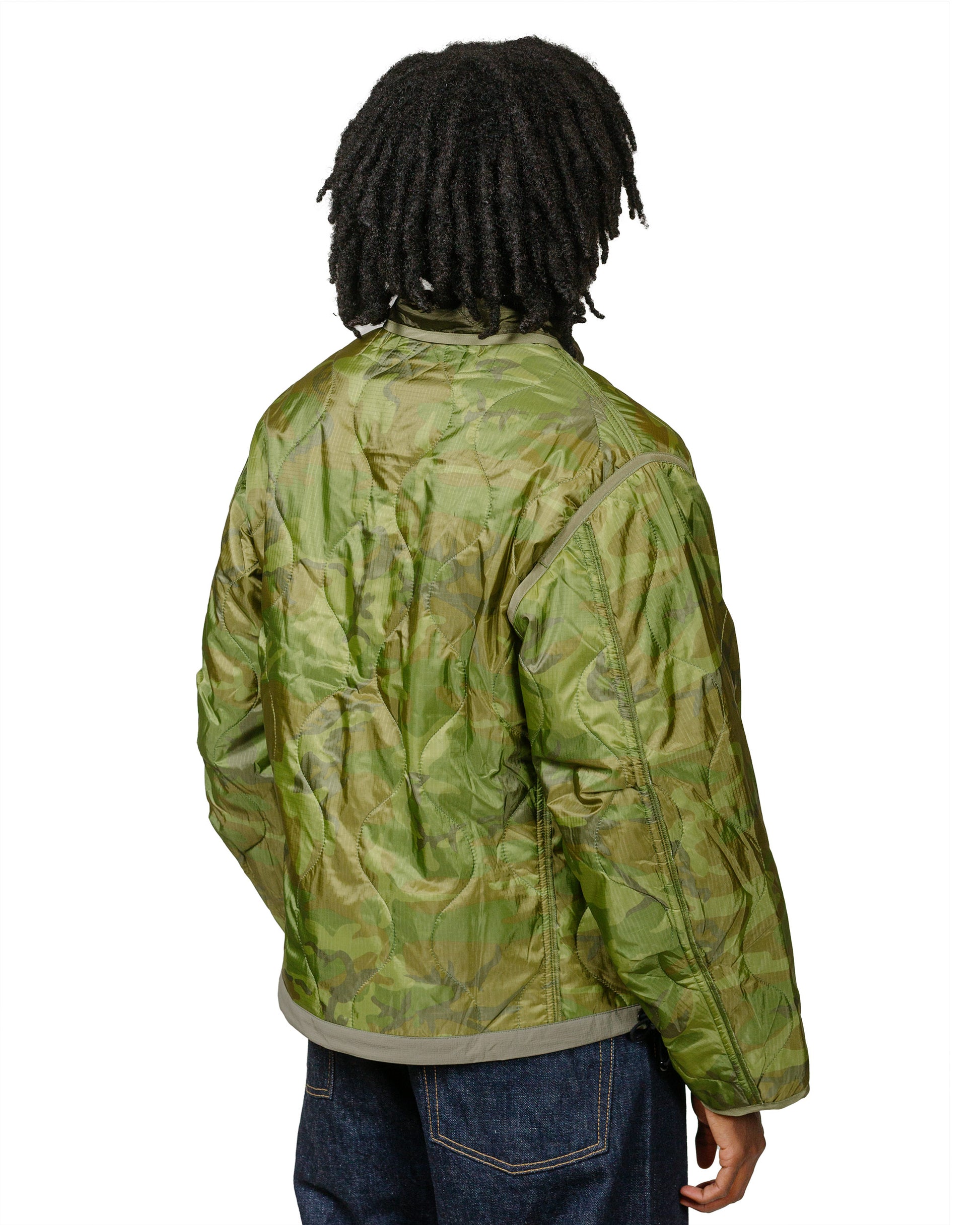 lost & found The Corona Utility The Corona Utility CJ020 Combat Quilting Liner Jacket Green Leaf Camo