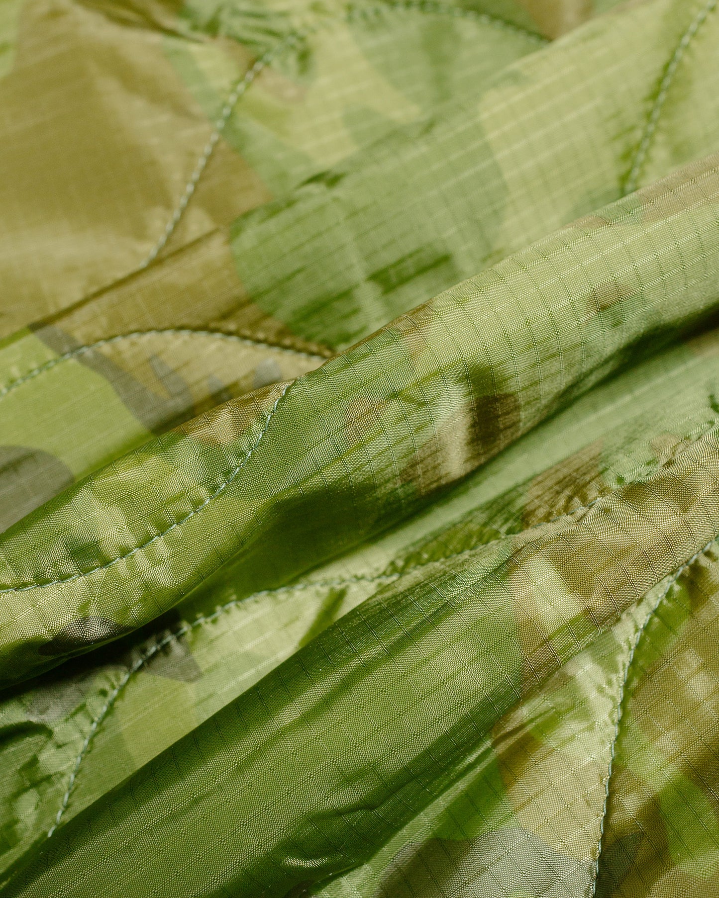 lost & found The Corona Utility The Corona Utility CJ020 Combat Quilting Liner Jacket Green Leaf Camo