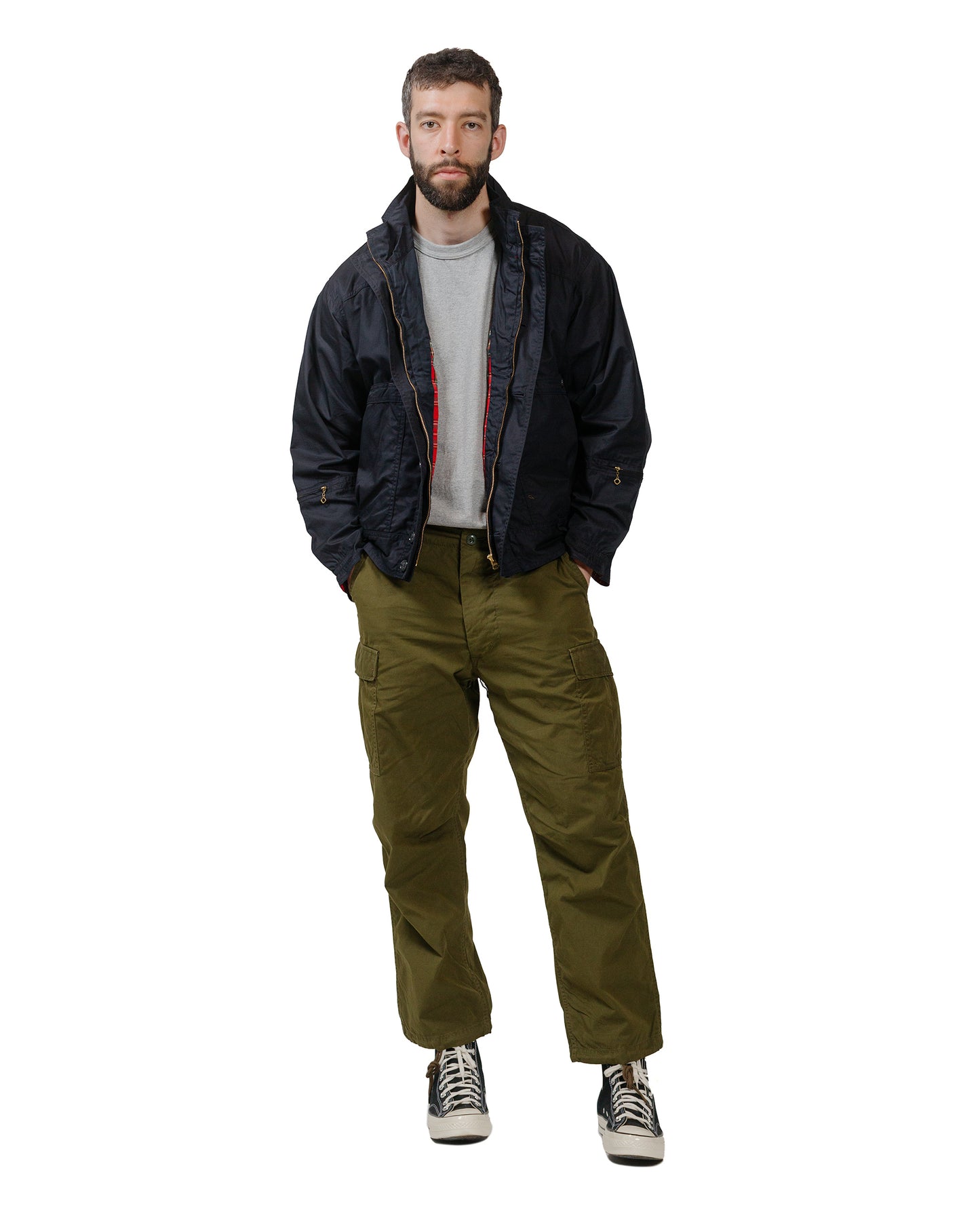 lost & found The Corona Utility The Corona Utility CJ051 Trek Traveler Short High Density Cotton Gabardine Dark Navy