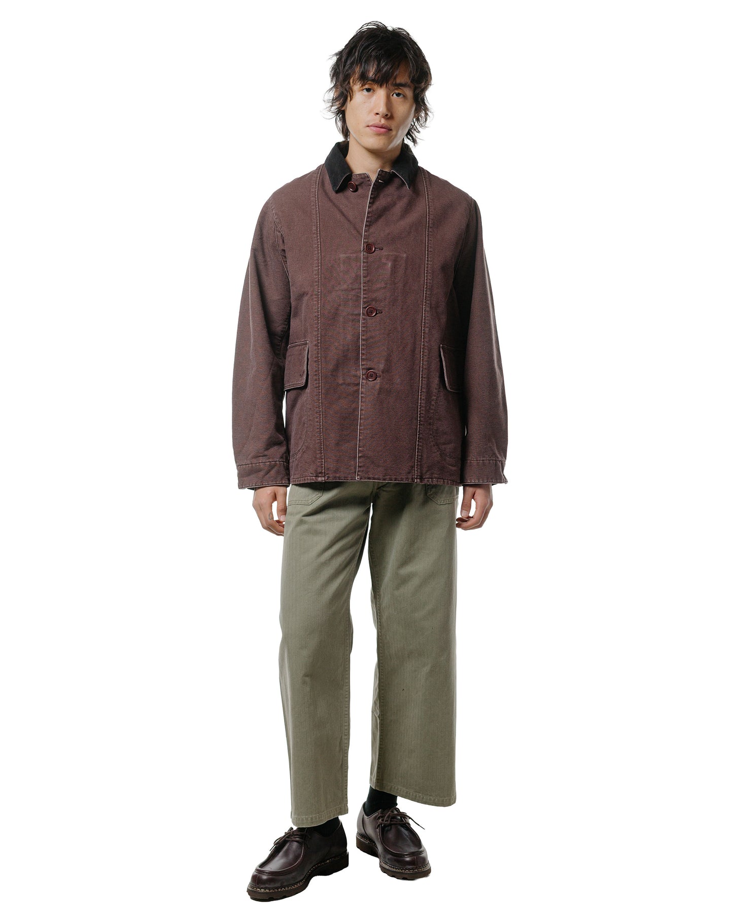 lost & found The Corona Utility The Corona Utility CJ076 'Utica Field Coat' Cotton Duck Chocolate Brown