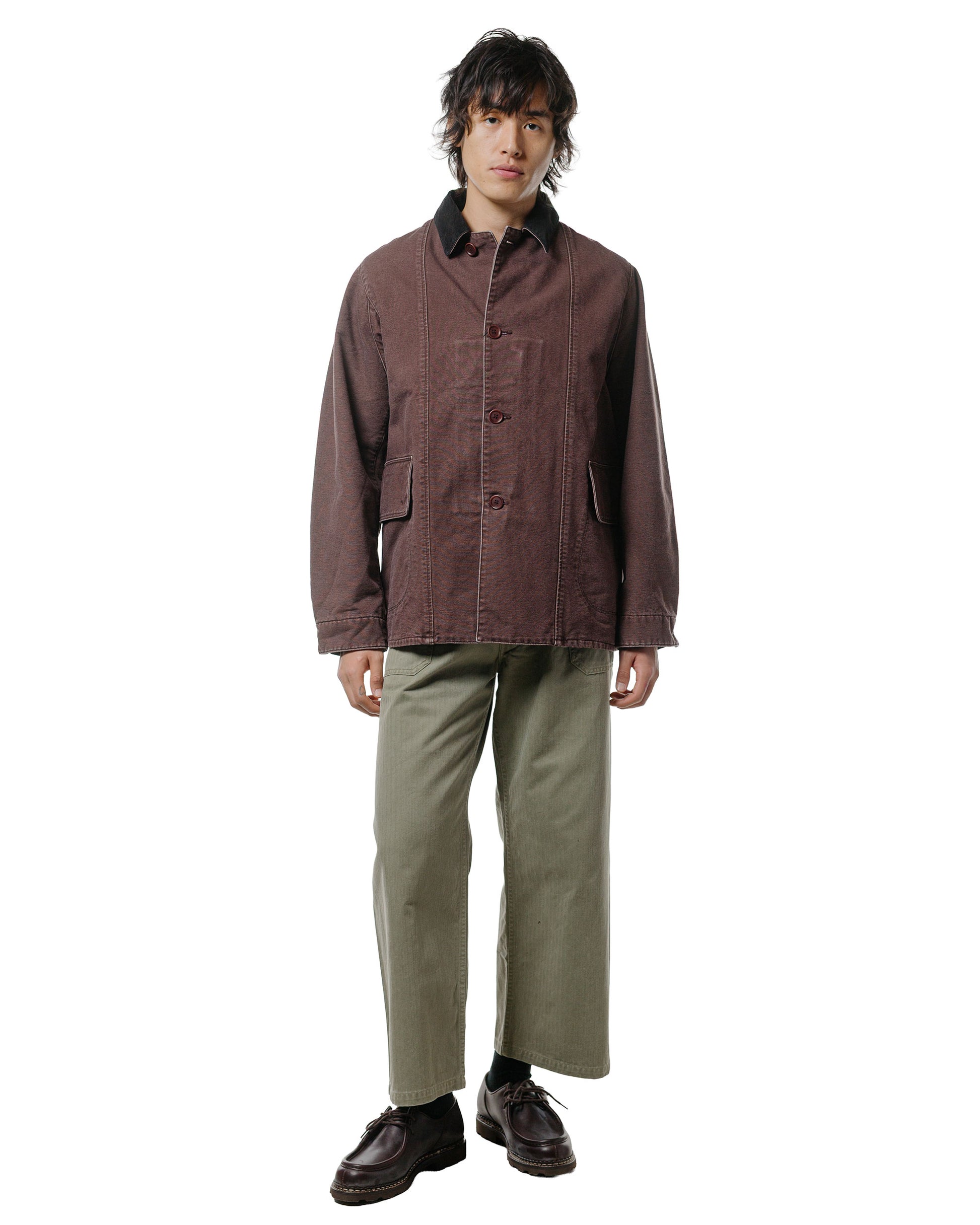 lost & found The Corona Utility The Corona Utility CJ076 'Utica Field Coat' Cotton Duck Chocolate Brown