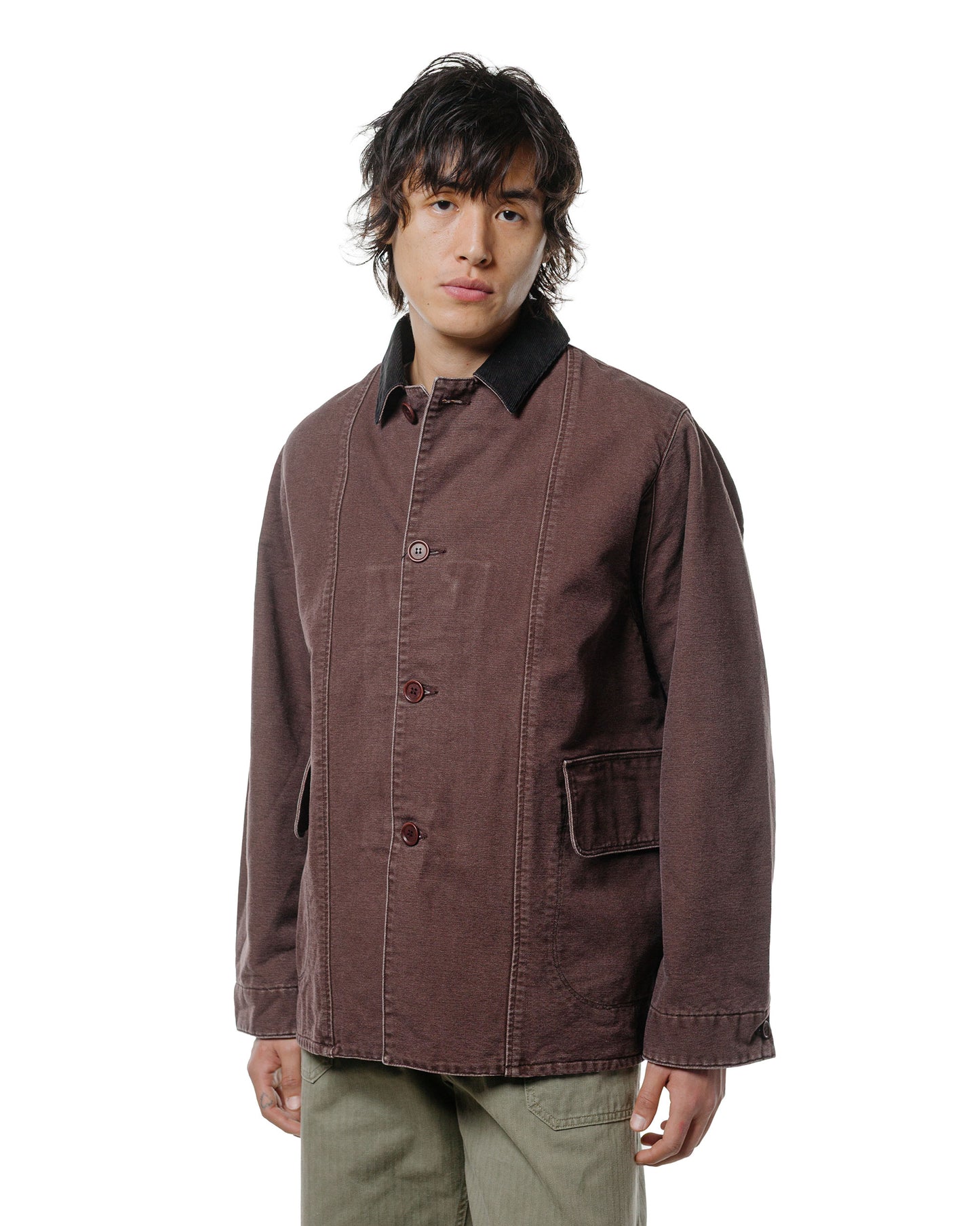 lost & found The Corona Utility The Corona Utility CJ076 'Utica Field Coat' Cotton Duck Chocolate Brown