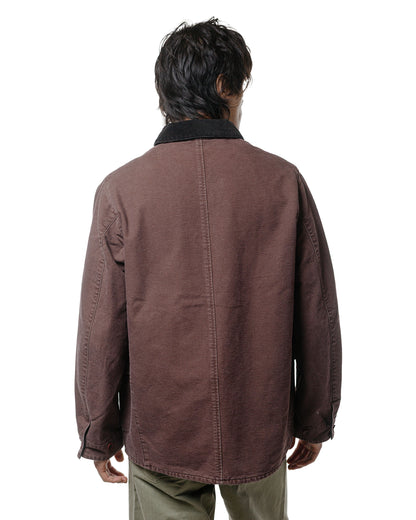 lost & found The Corona Utility The Corona Utility CJ076 'Utica Field Coat' Cotton Duck Chocolate Brown