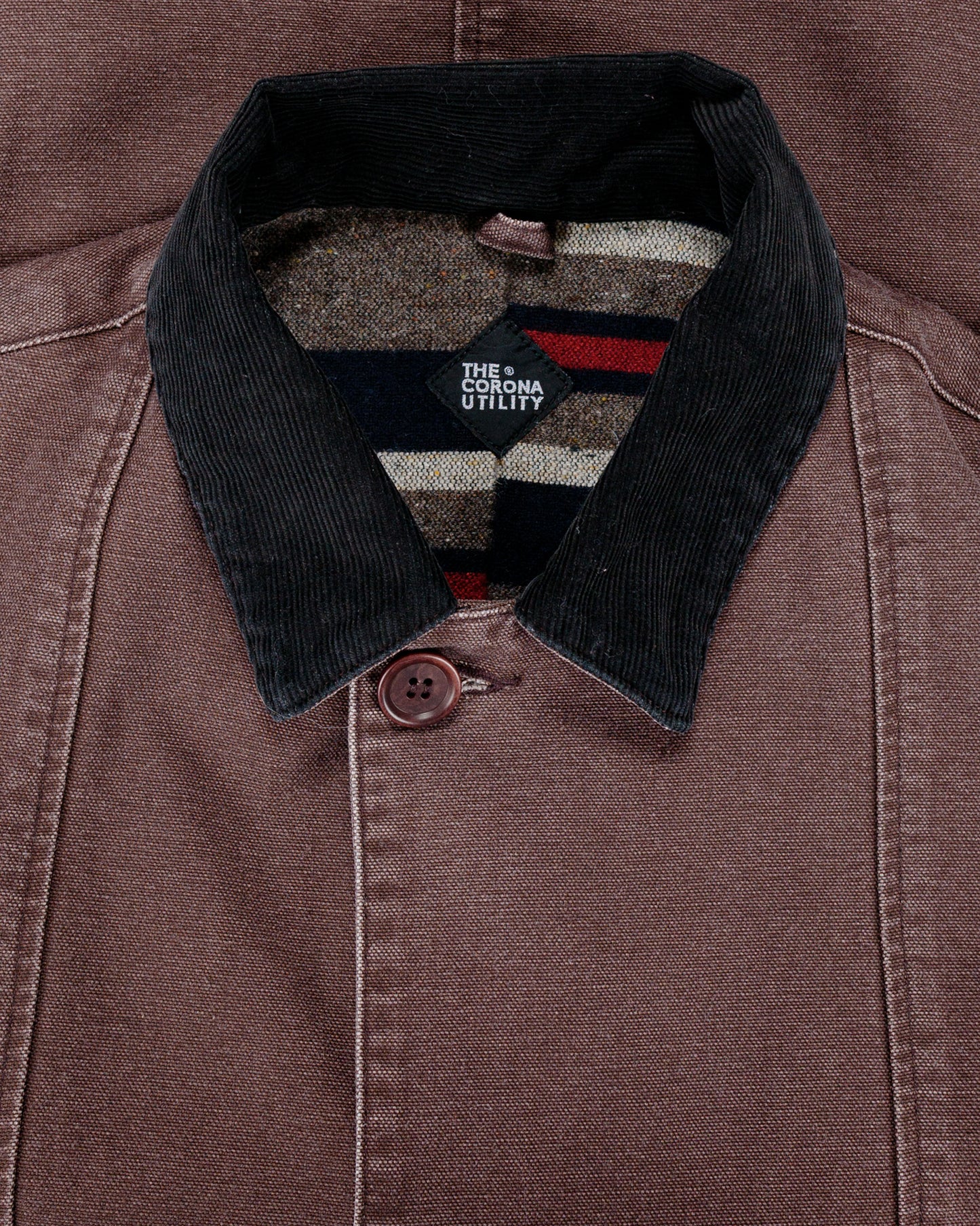lost & found The Corona Utility The Corona Utility CJ076 'Utica Field Coat' Cotton Duck Chocolate Brown