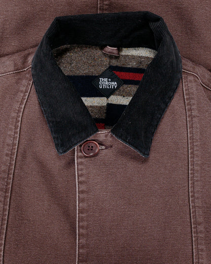 lost & found The Corona Utility The Corona Utility CJ076 'Utica Field Coat' Cotton Duck Chocolate Brown