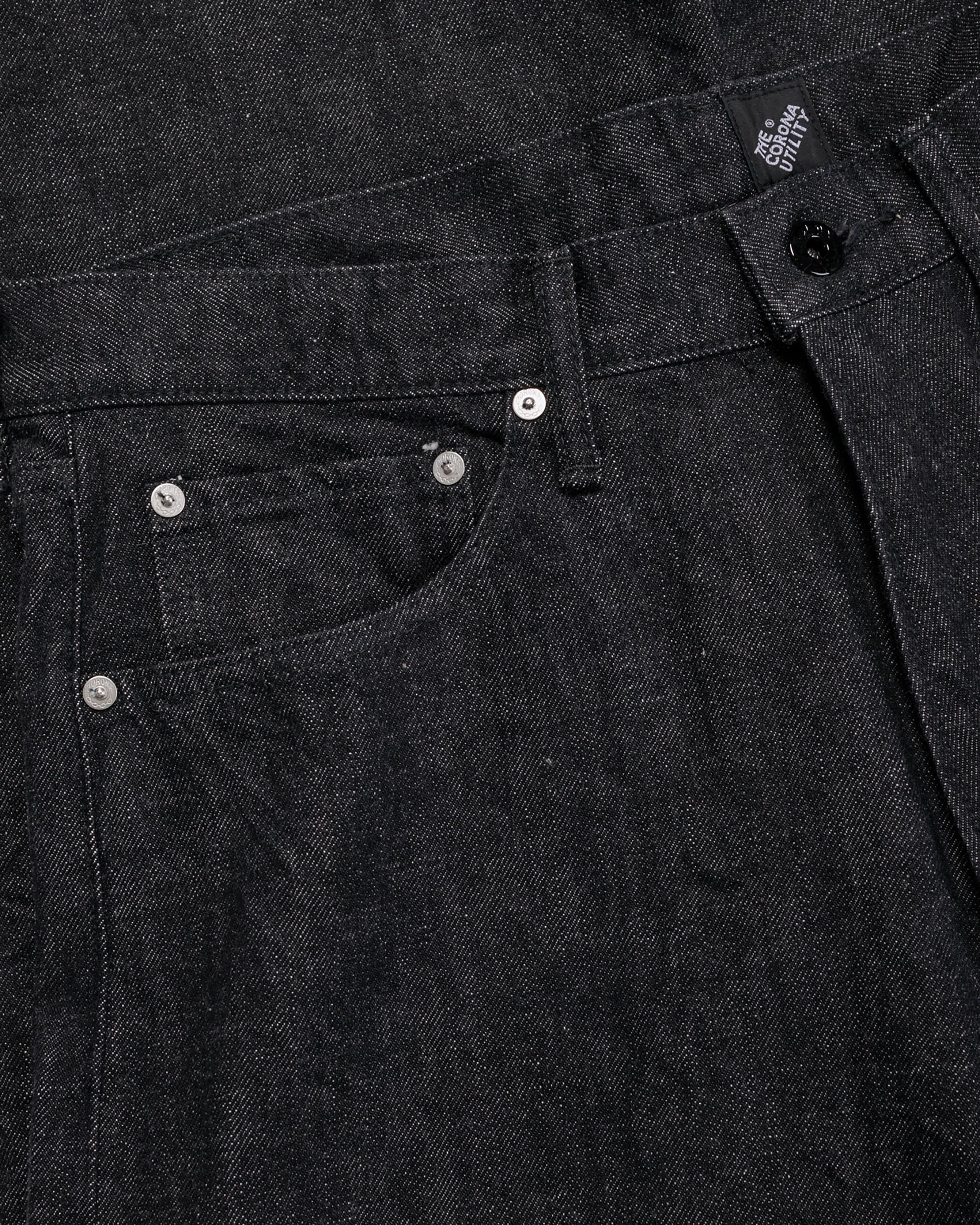 lost & found The Corona Utility The Corona Utility CP005 W05 Five Pocket 13.5oz Selvedge Denim Black
