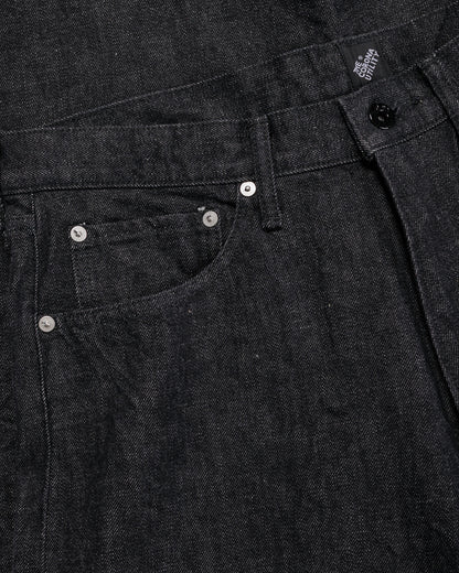 lost & found The Corona Utility The Corona Utility CP005 W05 Five Pocket 13.5oz Selvedge Denim Black