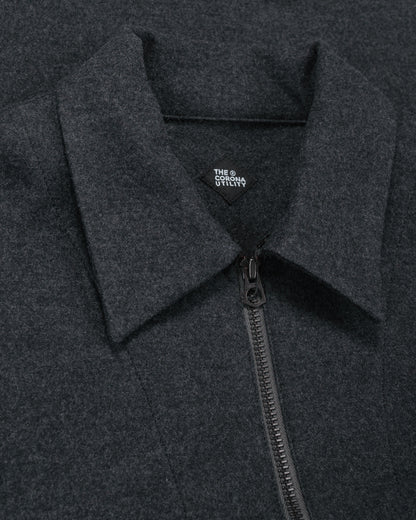 lost & found The Corona Utility The Corona Utility CSJ006 Half Zip Sailor Jacket Charcoal