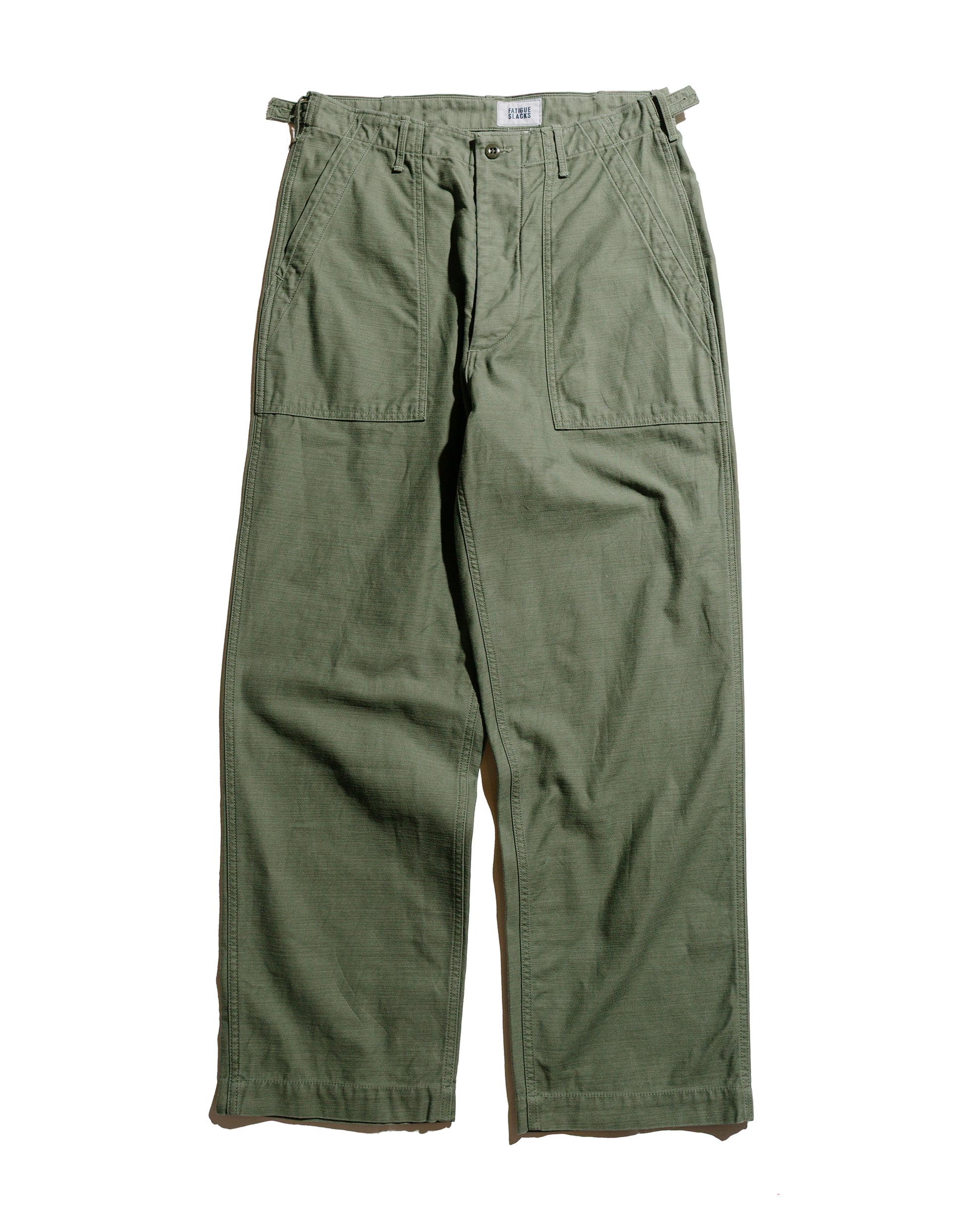 lost & found The Corona Utility The Corona Utility FP001-02 'Utility Slacks' Military Back Sateen Light OG w/ Bio-Wash