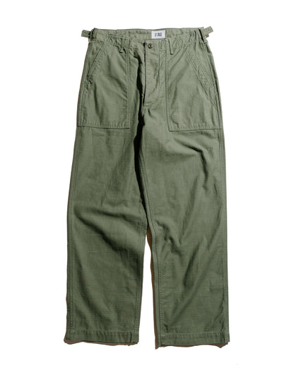 lost & found The Corona Utility The Corona Utility FP001-02 'Utility Slacks' Military Back Sateen Light OG w/ Bio-Wash