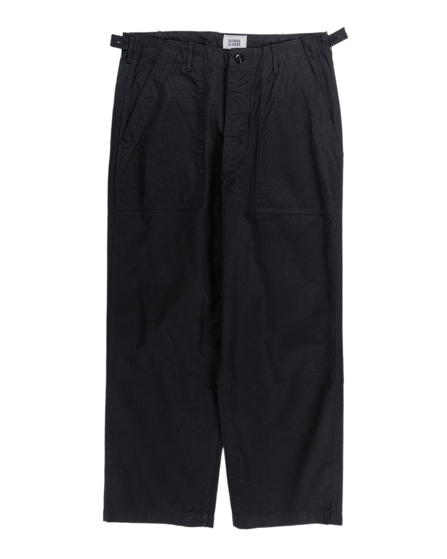 lost & found The Corona Utility The Corona Utility FP001 Fatigue Slacks 'Utility Slacks' High Density Chambray Gabardine Black