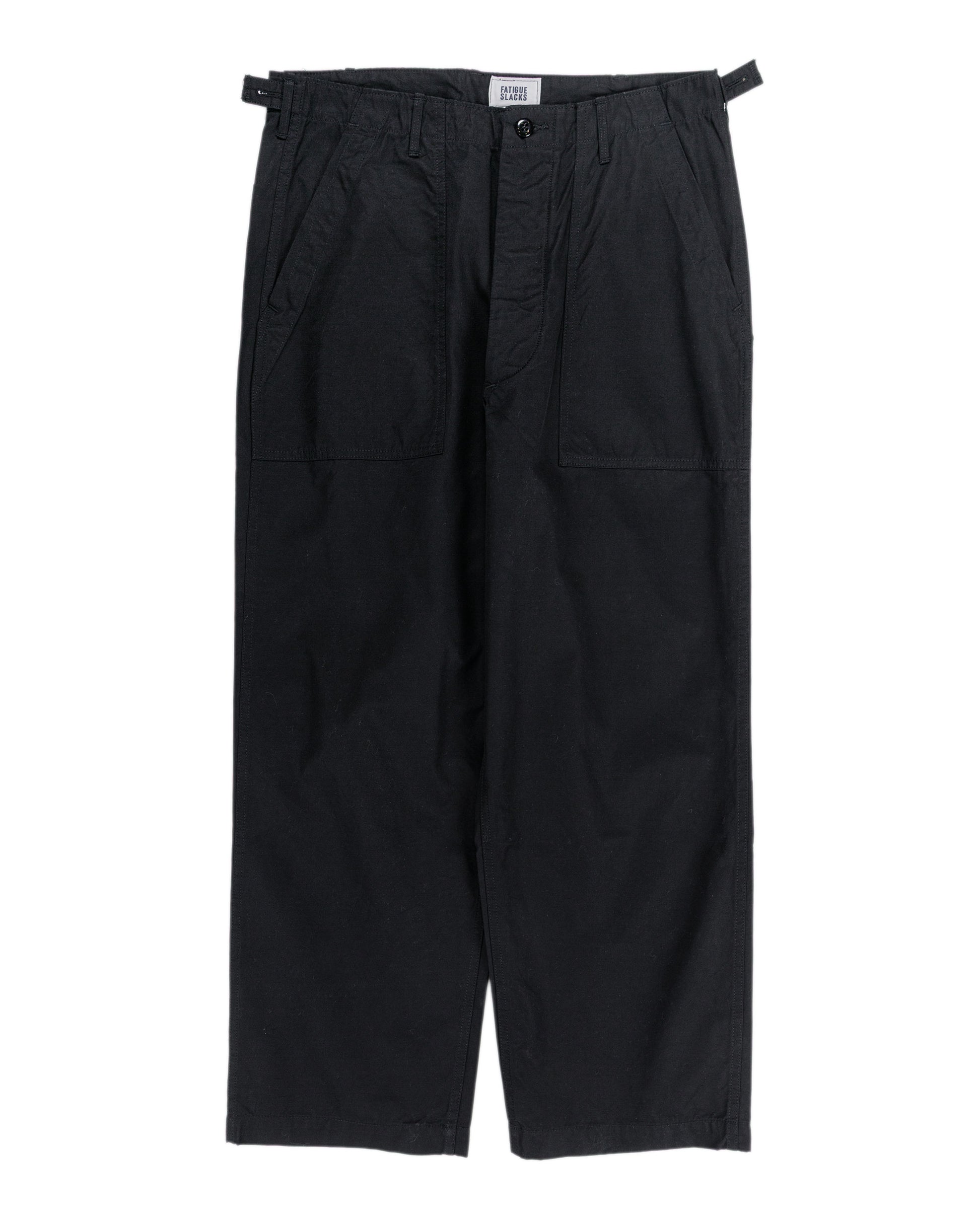 lost & found The Corona Utility The Corona Utility FP001 Fatigue Slacks 'Utility Slacks' High Density Chambray Gabardine Black