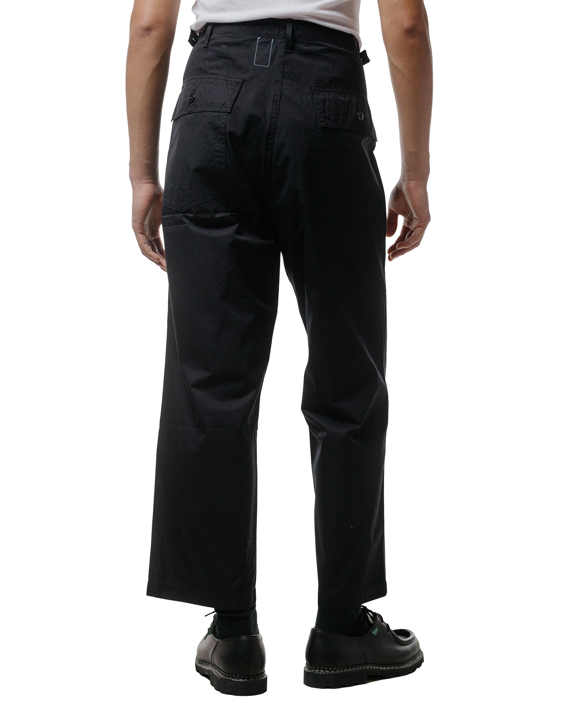 lost & found The Corona Utility The Corona Utility FP001 Fatigue Slacks 'Utility Slacks' High Density Chambray Gabardine Black