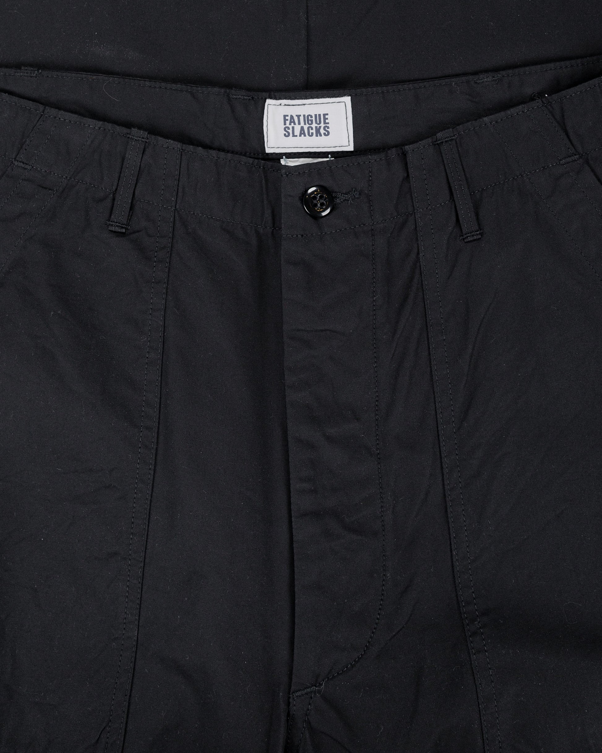 lost & found The Corona Utility The Corona Utility FP001 Fatigue Slacks 'Utility Slacks' High Density Chambray Gabardine Black