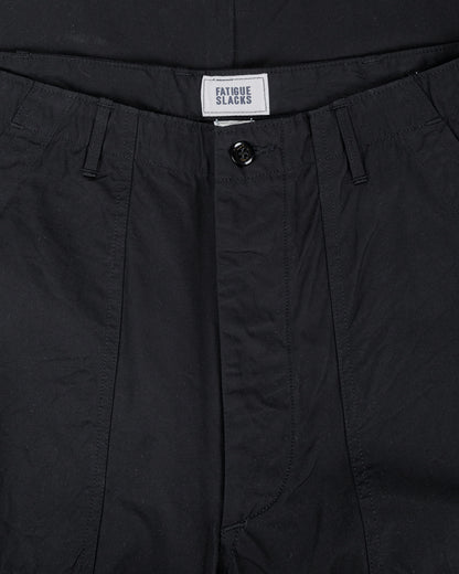 lost & found The Corona Utility The Corona Utility FP001 Fatigue Slacks 'Utility Slacks' High Density Chambray Gabardine Black