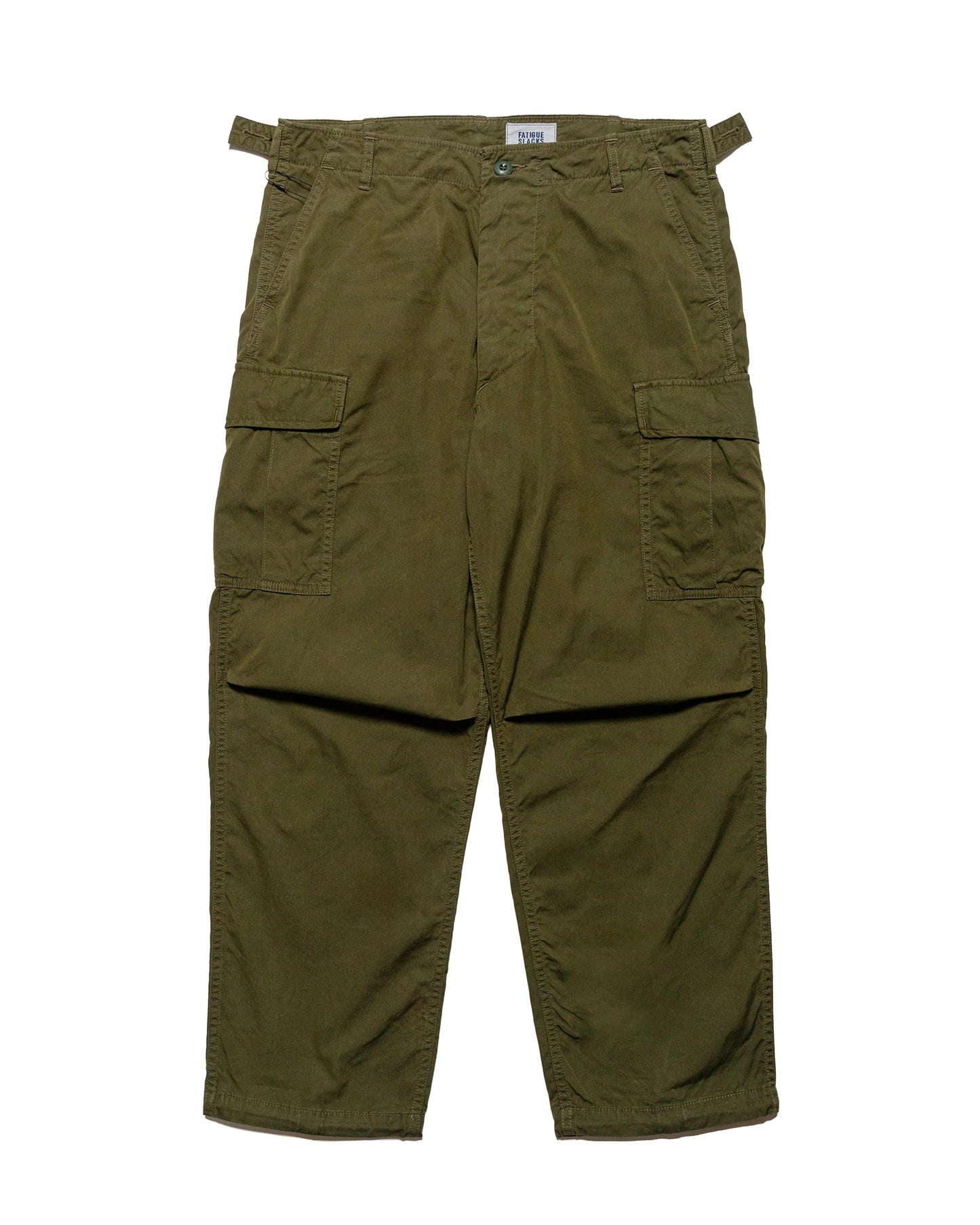 lost & found The Corona Utility The Corona Utility FP006 Fatigue Slacks 'Jungle Slacks' Army Nylon/Cotton Blocks Olive Green