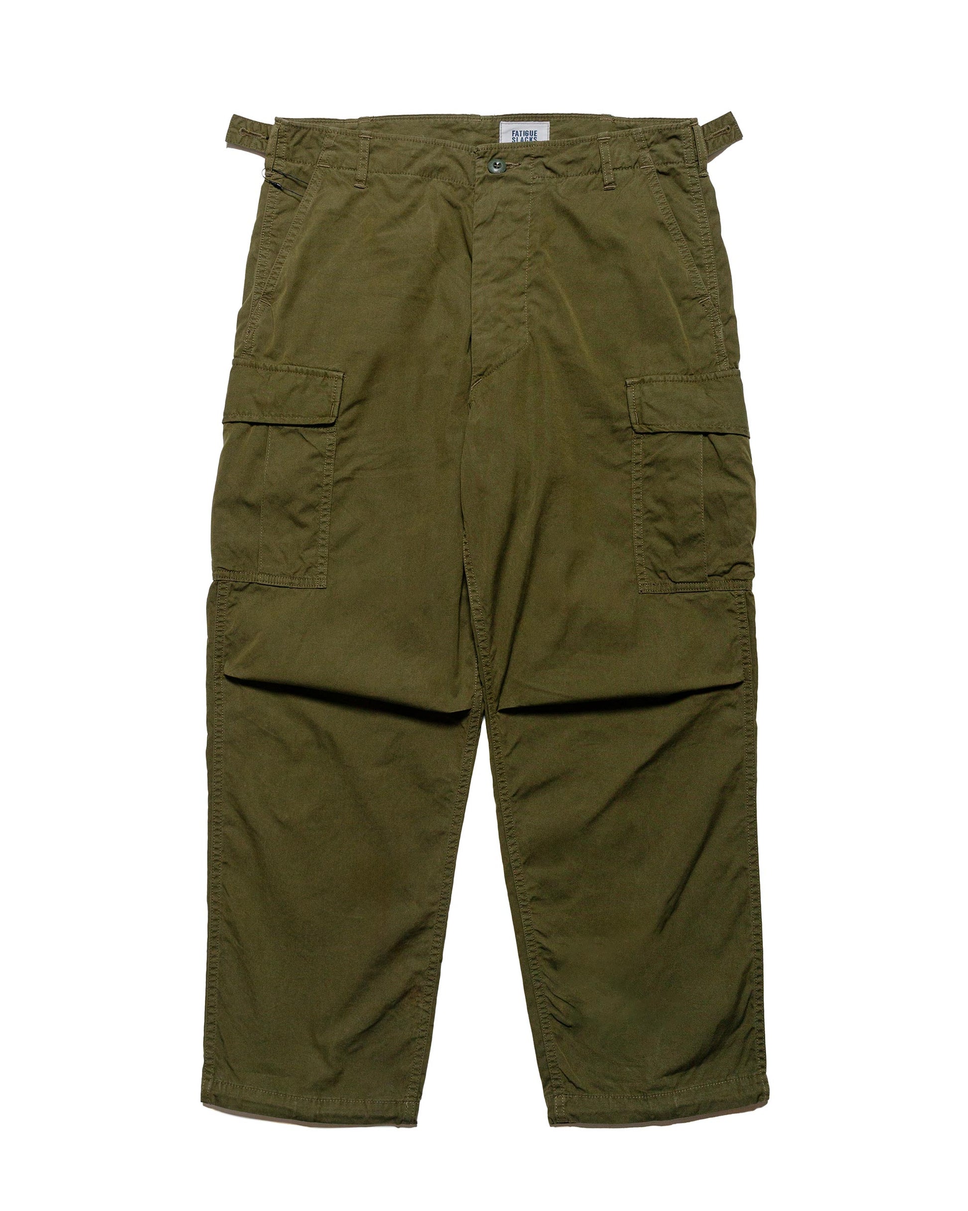 lost & found The Corona Utility The Corona Utility FP006 Fatigue Slacks 'Jungle Slacks' Army Nylon/Cotton Blocks Olive Green