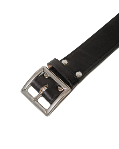 lost & found The Real McCoy's The Real McCoy's BA18011 Buco Motorcycle Garison Belt (Single Pin) Black