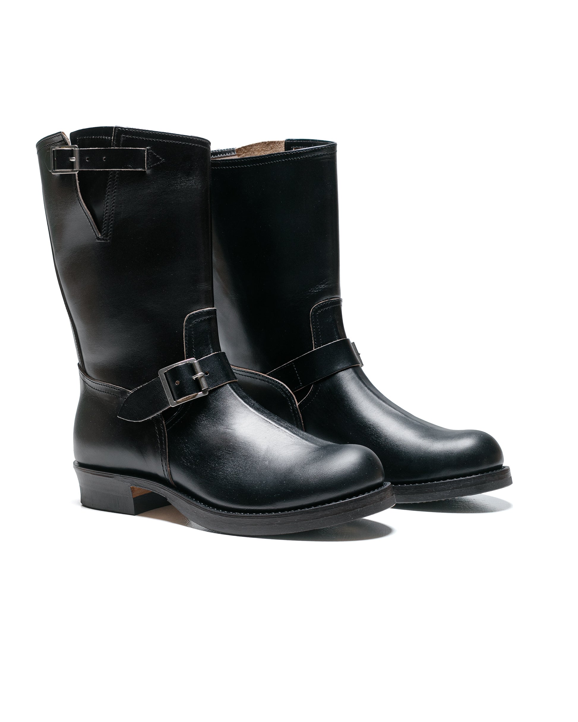 lost & found The Real McCoy's The Real McCoy's BA22001 Buco Engineer Boots / Buttock Black