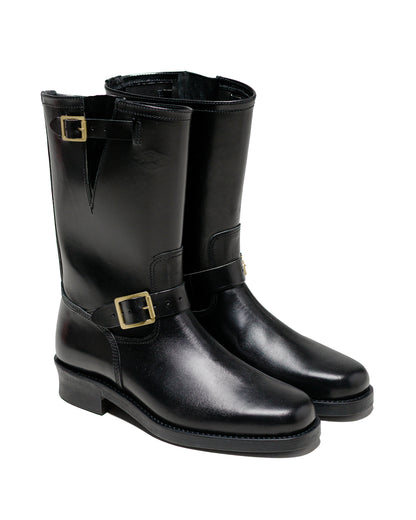 lost & found The Real McCoy's The Real McCoy's BA23101 Buco Narrow Engineer Boots / Buttock Black