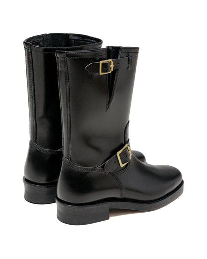 lost & found The Real McCoy's The Real McCoy's BA23101 Buco Narrow Engineer Boots / Buttock Black